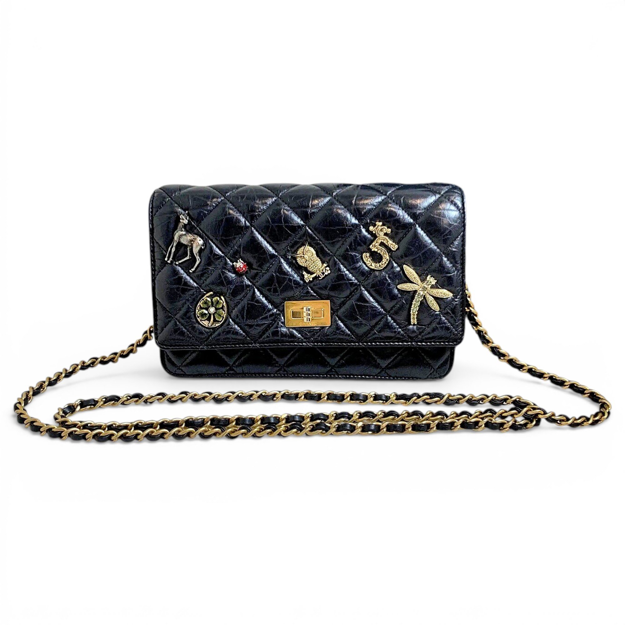Wallet On Chain 2.55 leather crossbody bag