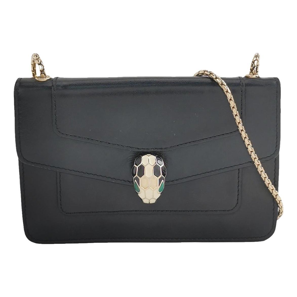 Serpenti leather handbag