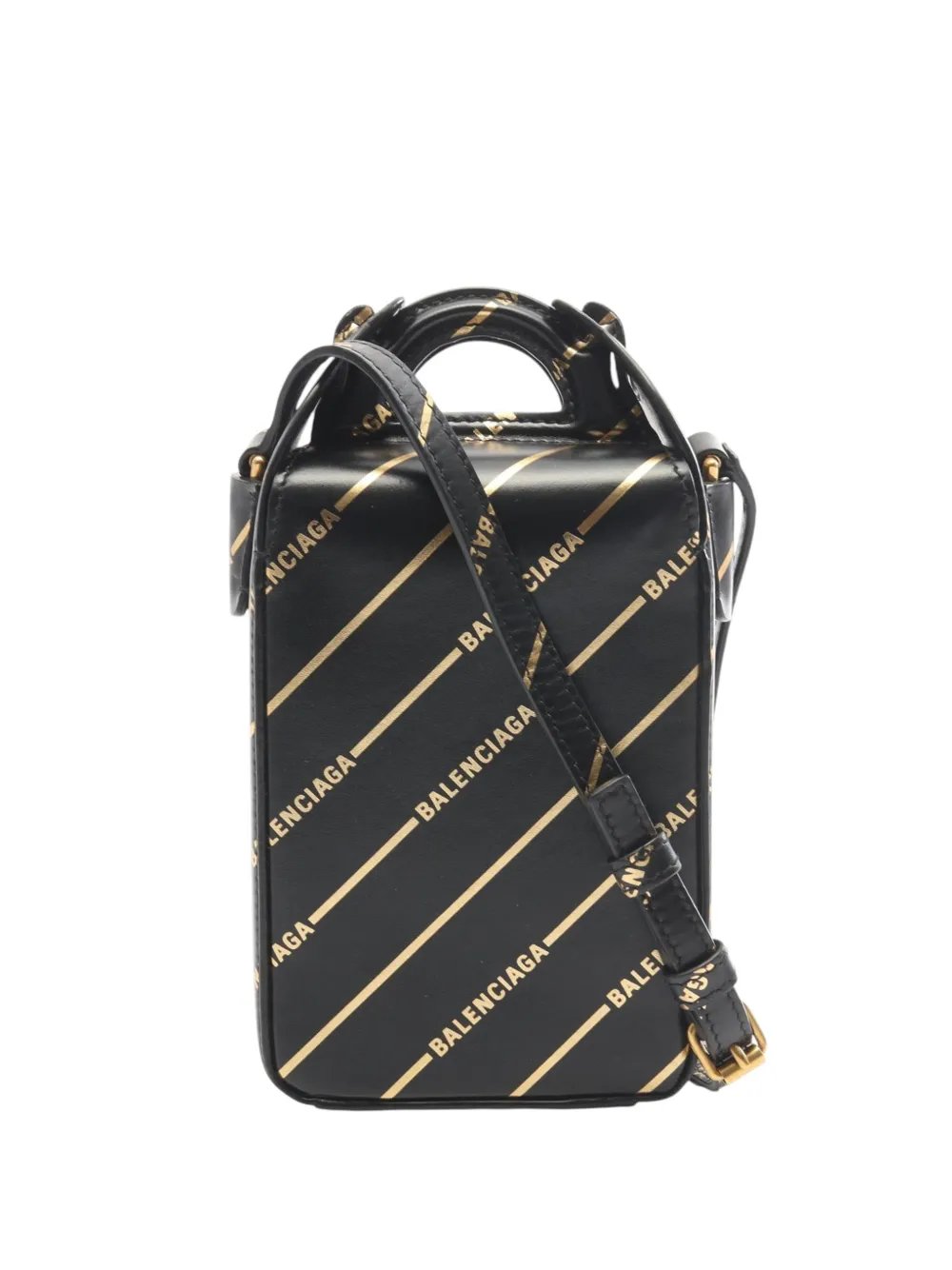 2018-2026 Leather Logo Box satchel