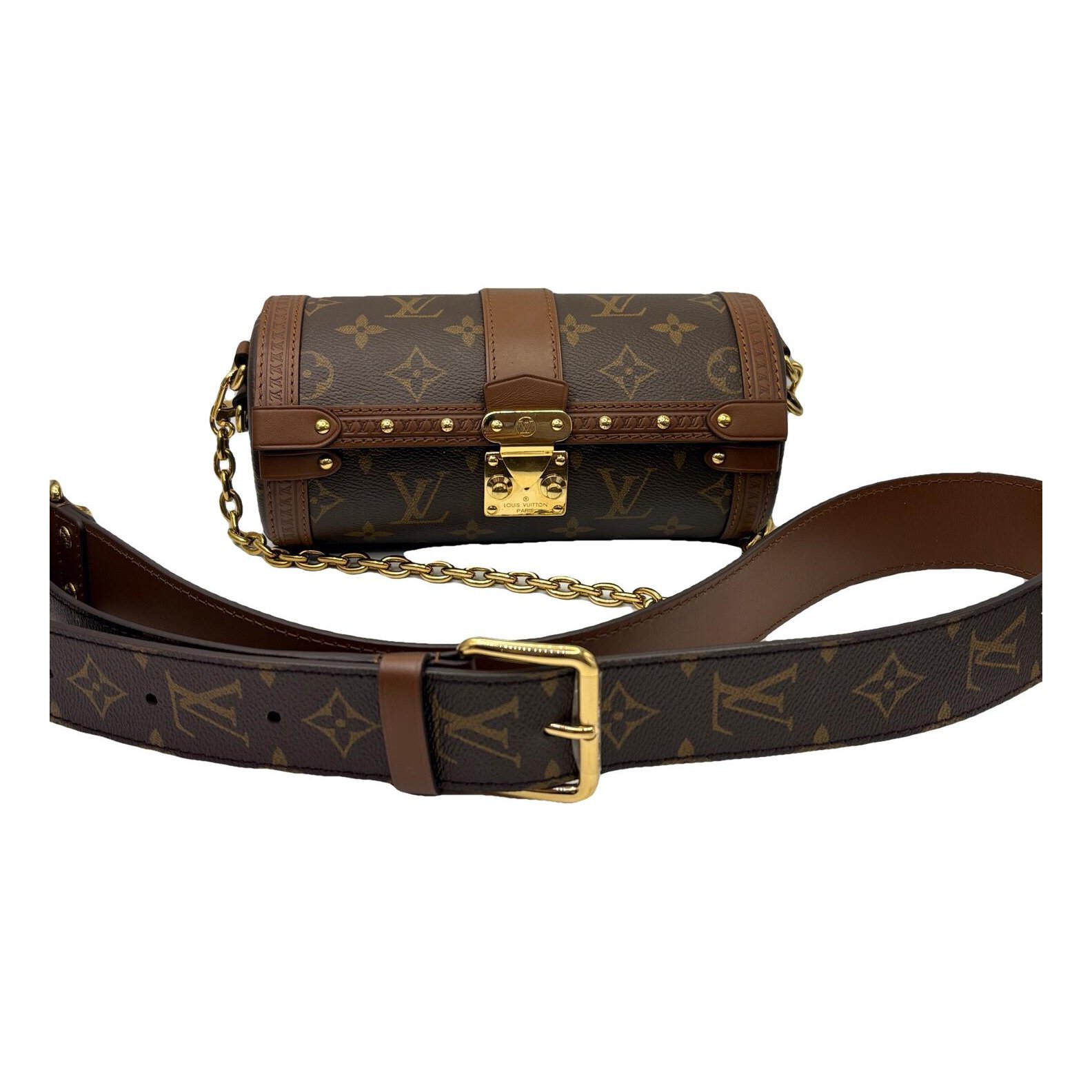 Papillon Trunk leather handbag