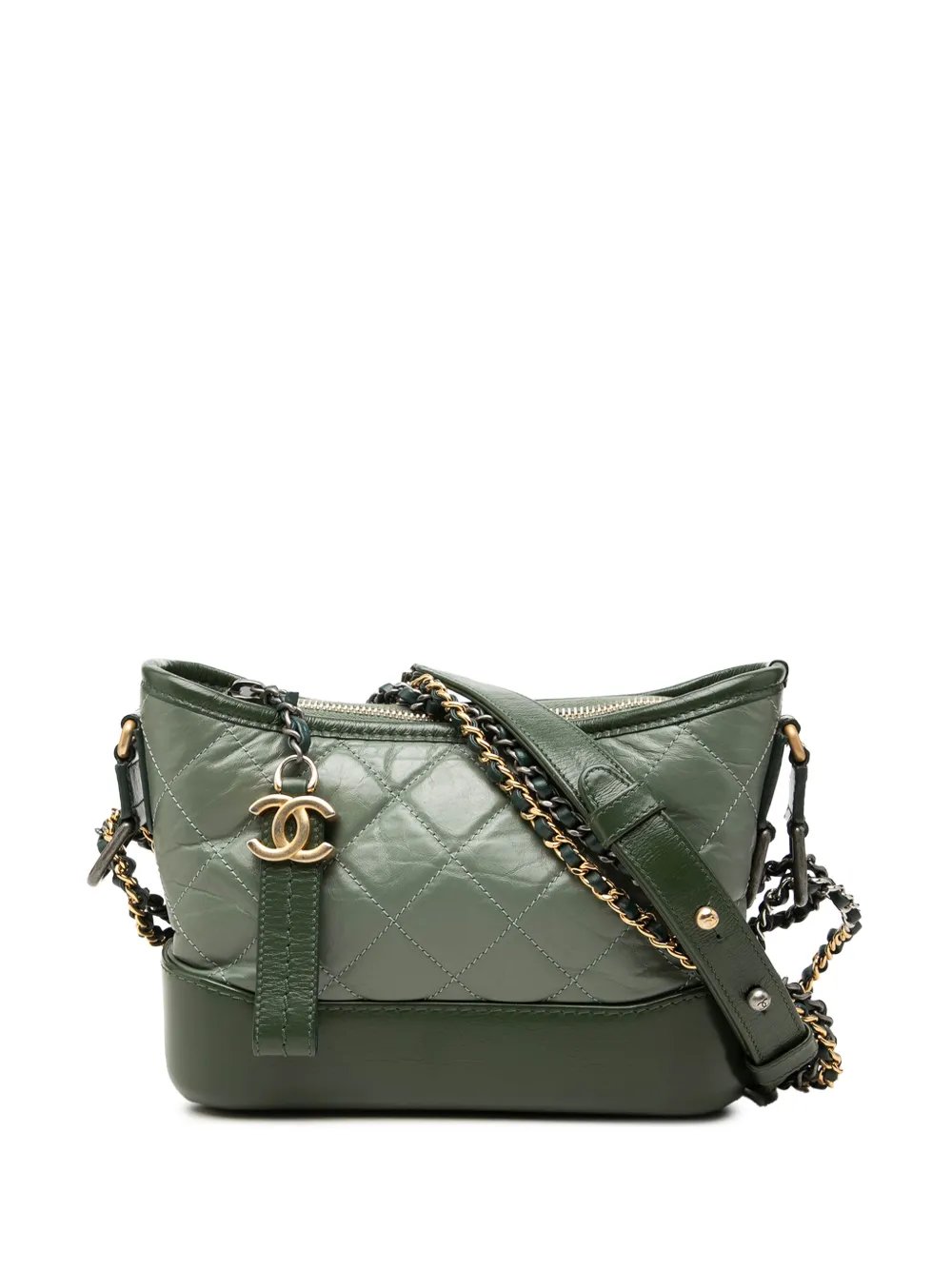 2017-2018 Small Bicolor Aged Calfskin Gabrielle crossbody bag
