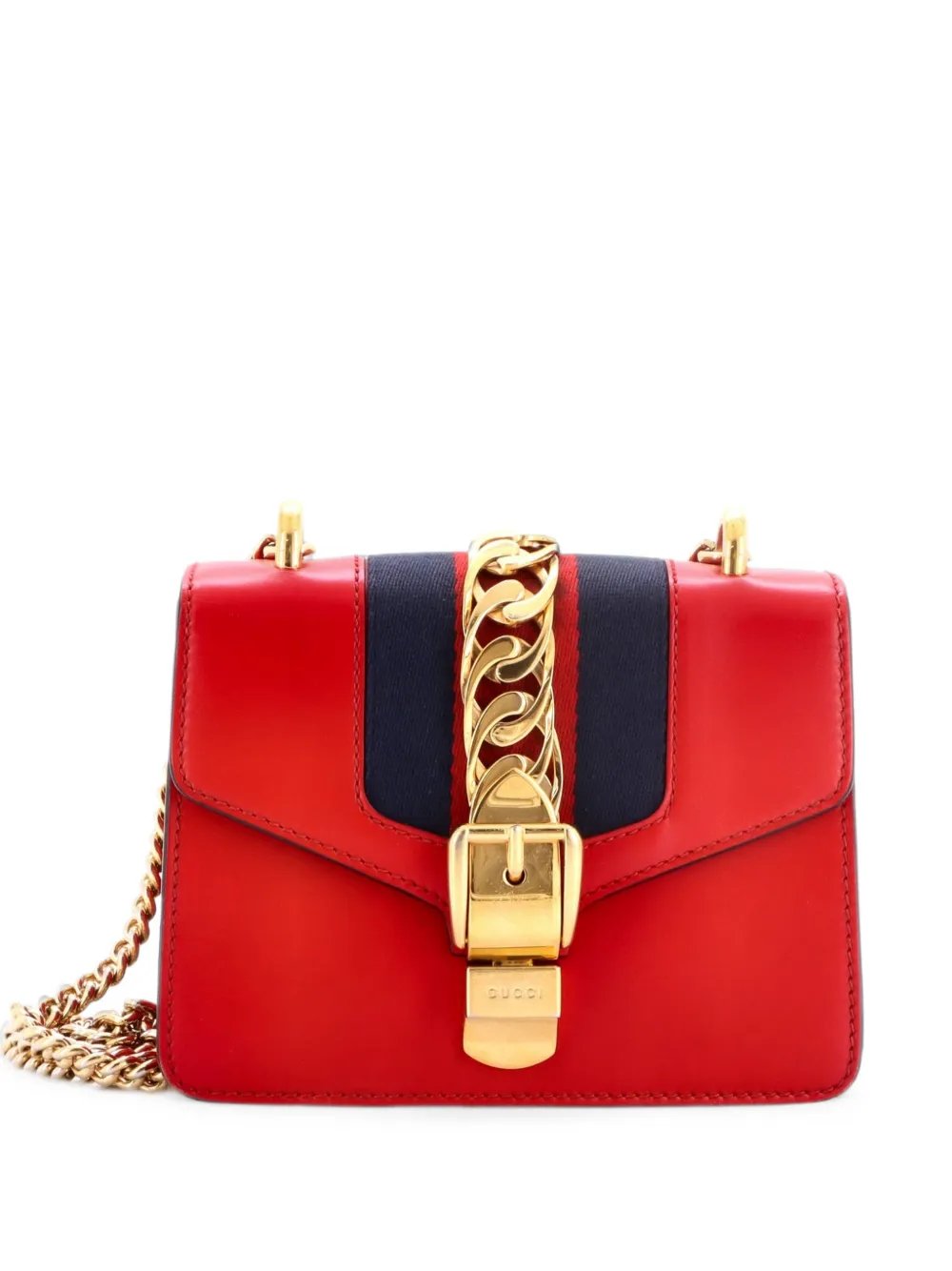 Sylvie Chain Shoulder Bag Leather Mini crossbody bag