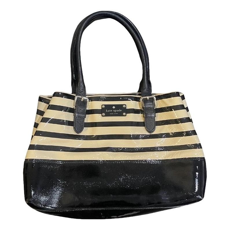 Patent leather handbag