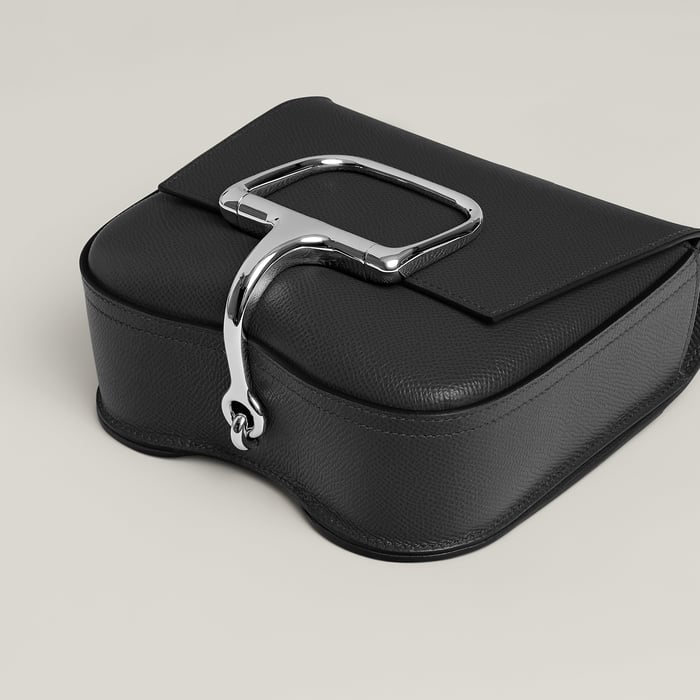 Noir Hermès Della Cavalleria Mini Bag