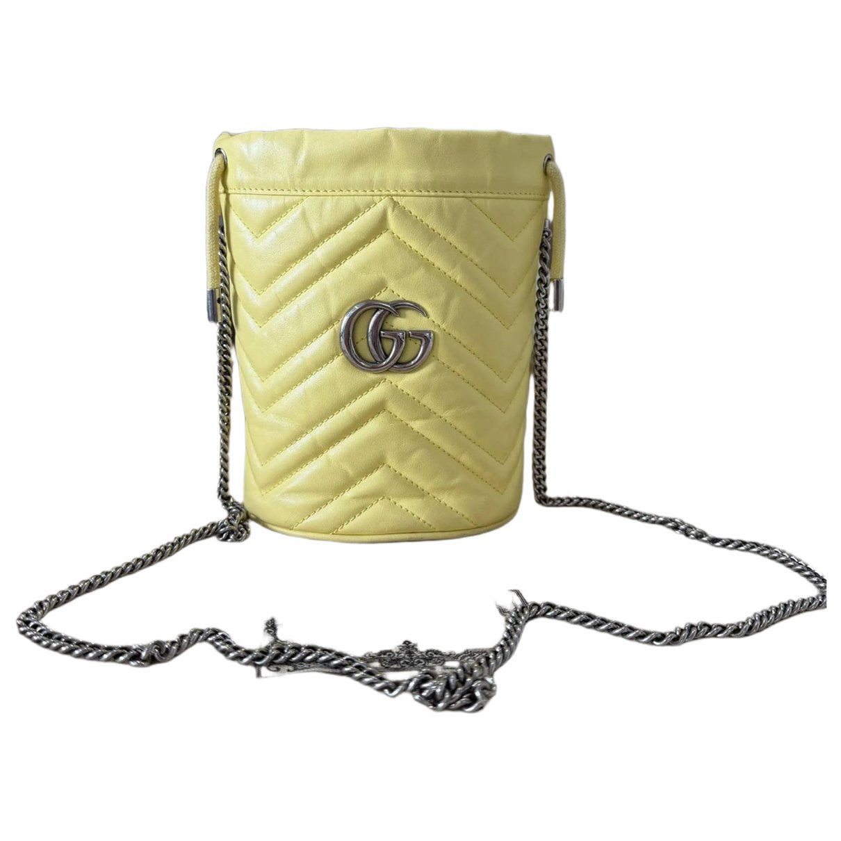 GG Marmont Chain Bucket leather handbag