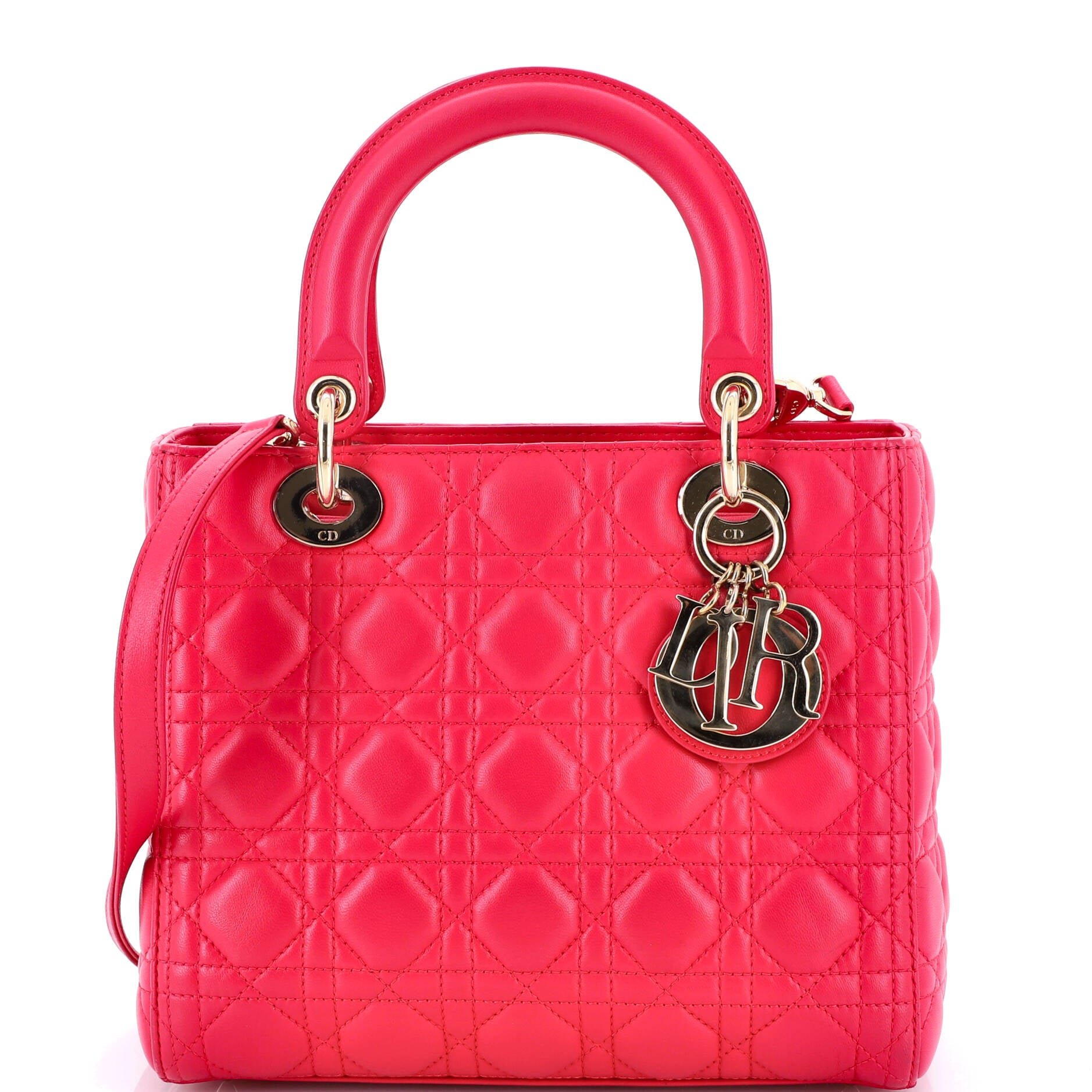 Dior Lady Dior Bag Cannage Quilt Lambskin Medium