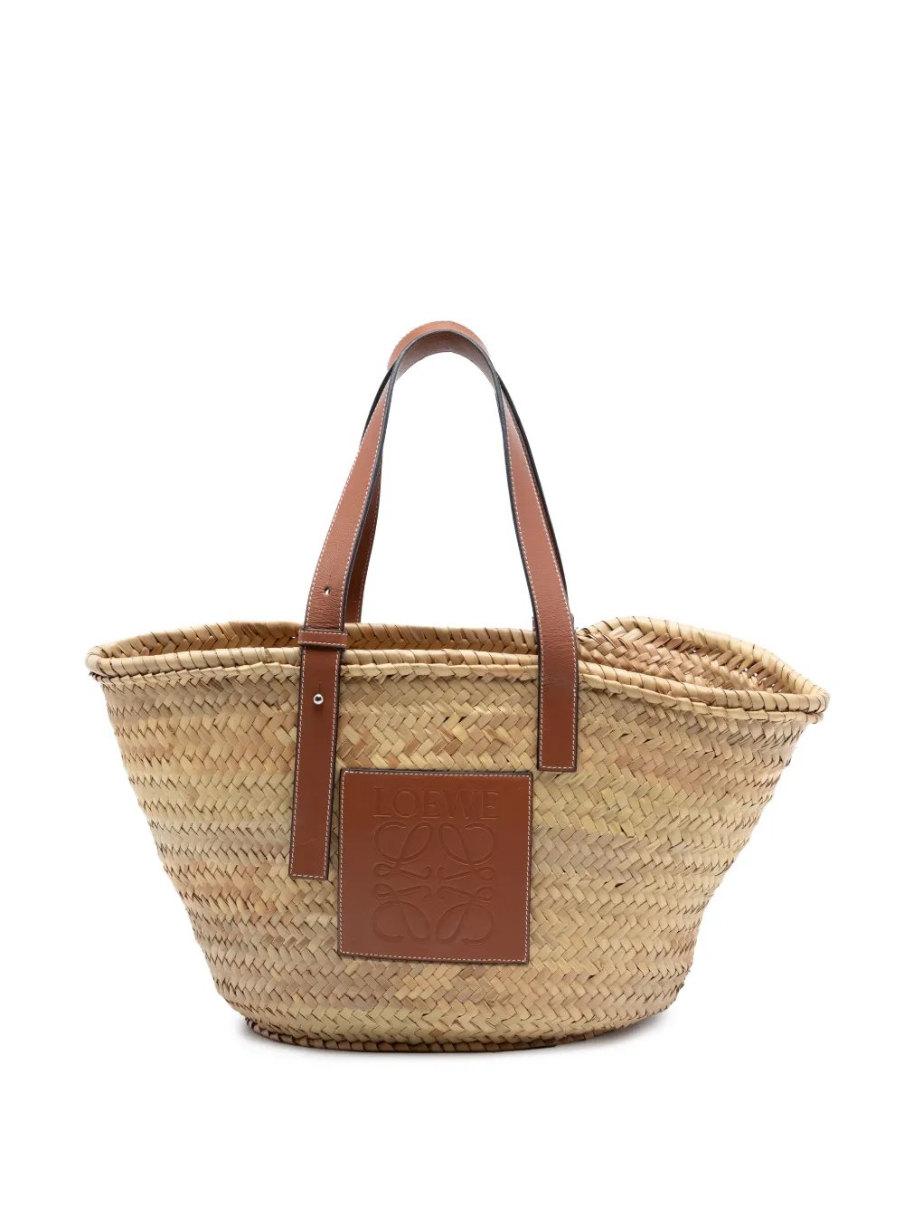 2018 Medium Raffia Anagram Basket tote bag