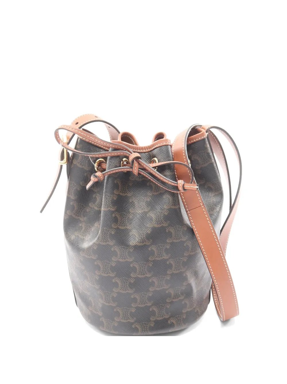 2000s small Triomphe bucket bag