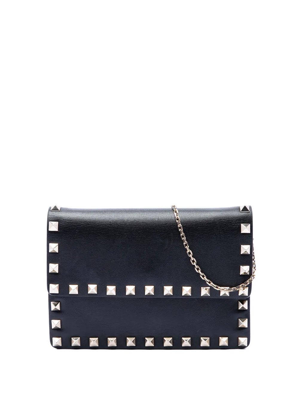 2000-2017 Leather Rockstud Clutch on Chain crossbody bag