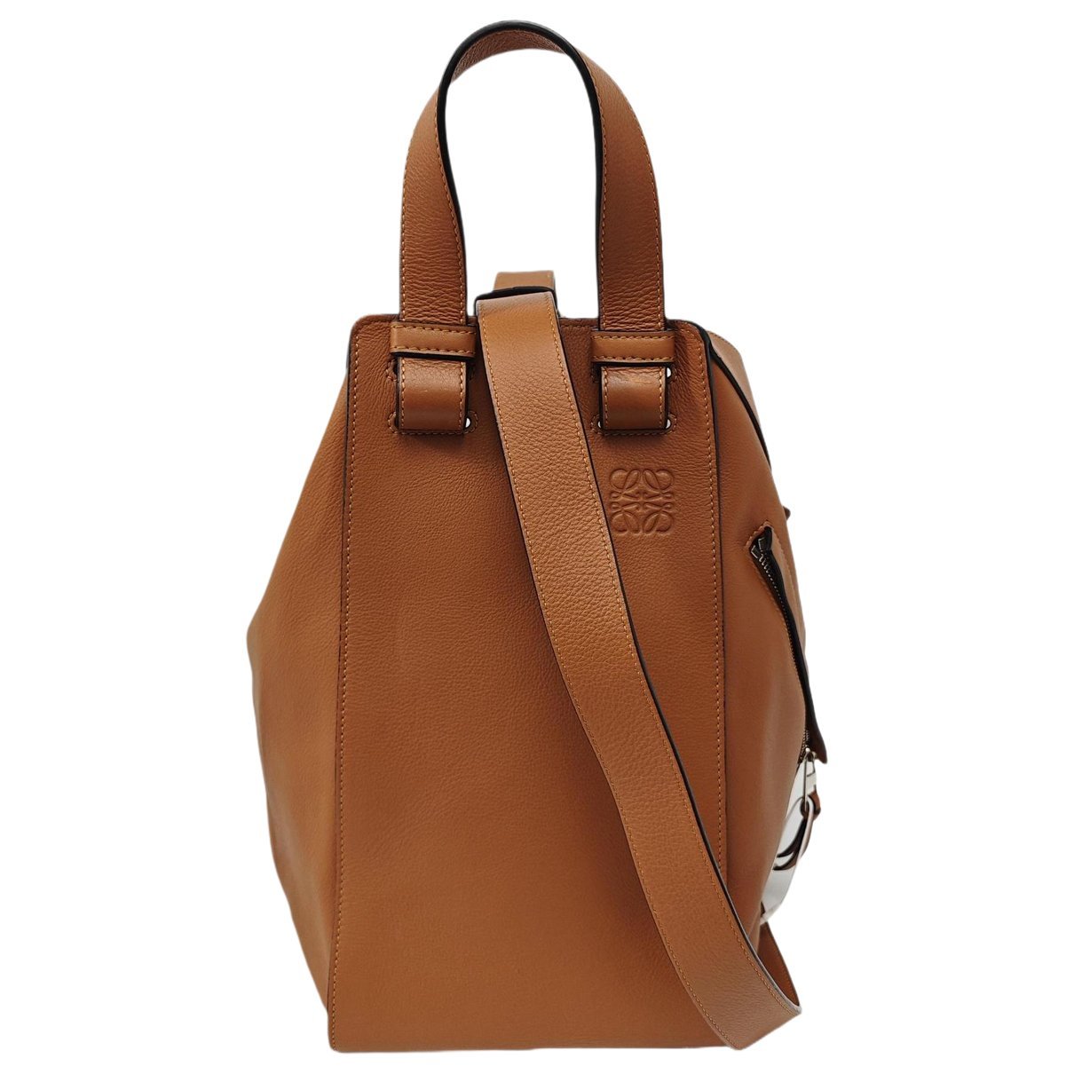 Hammock leather handbag