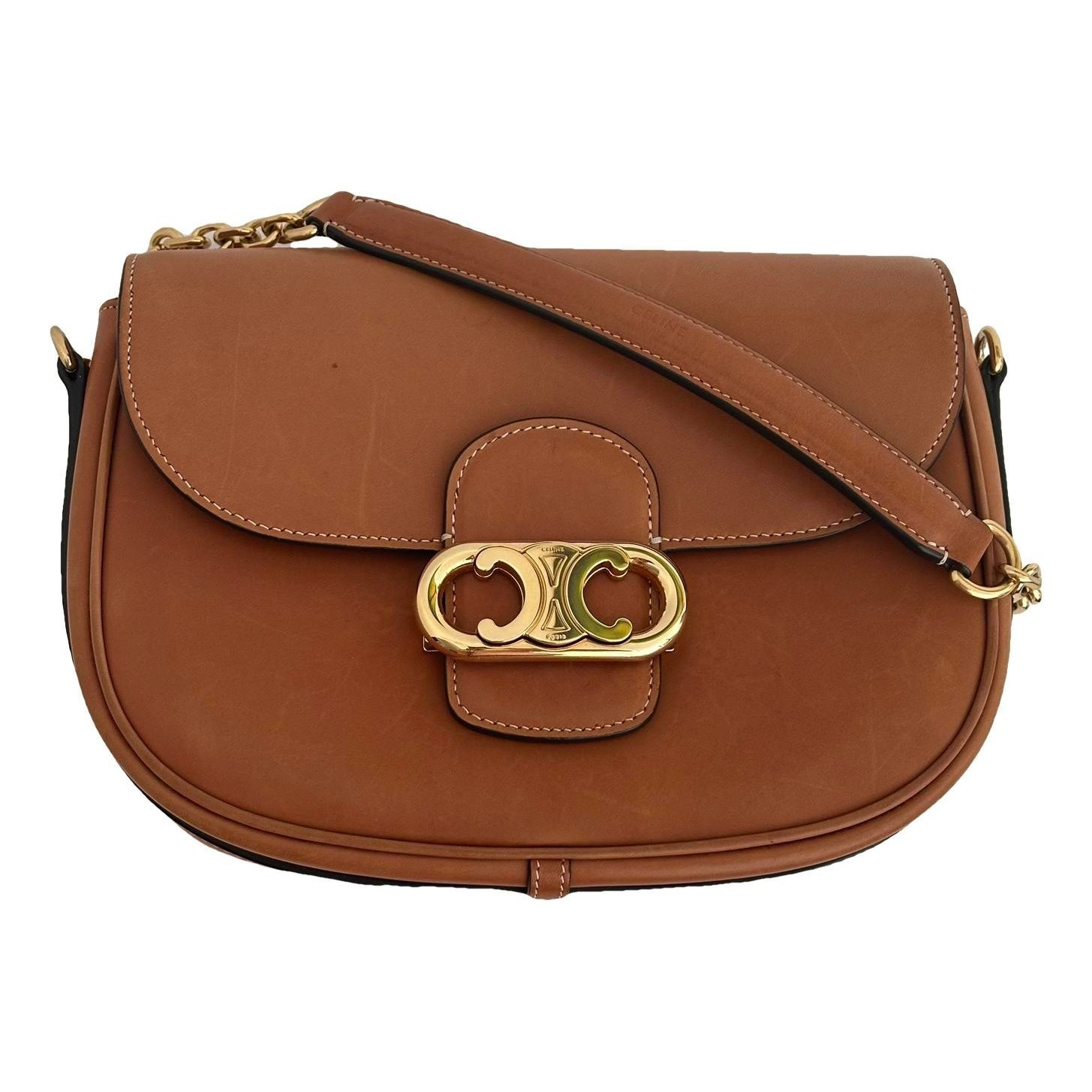 Triomphe Maillon Chain leather handbag