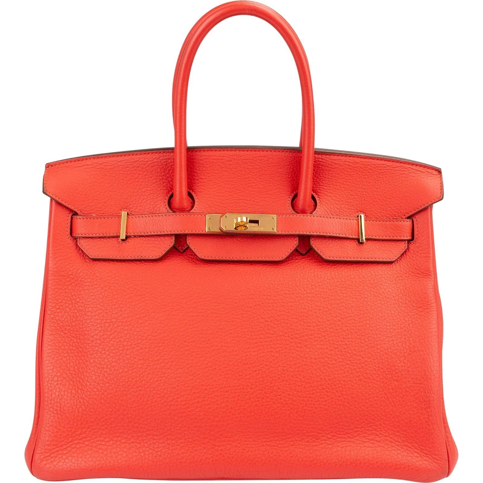 Birkin 35 leather handbag