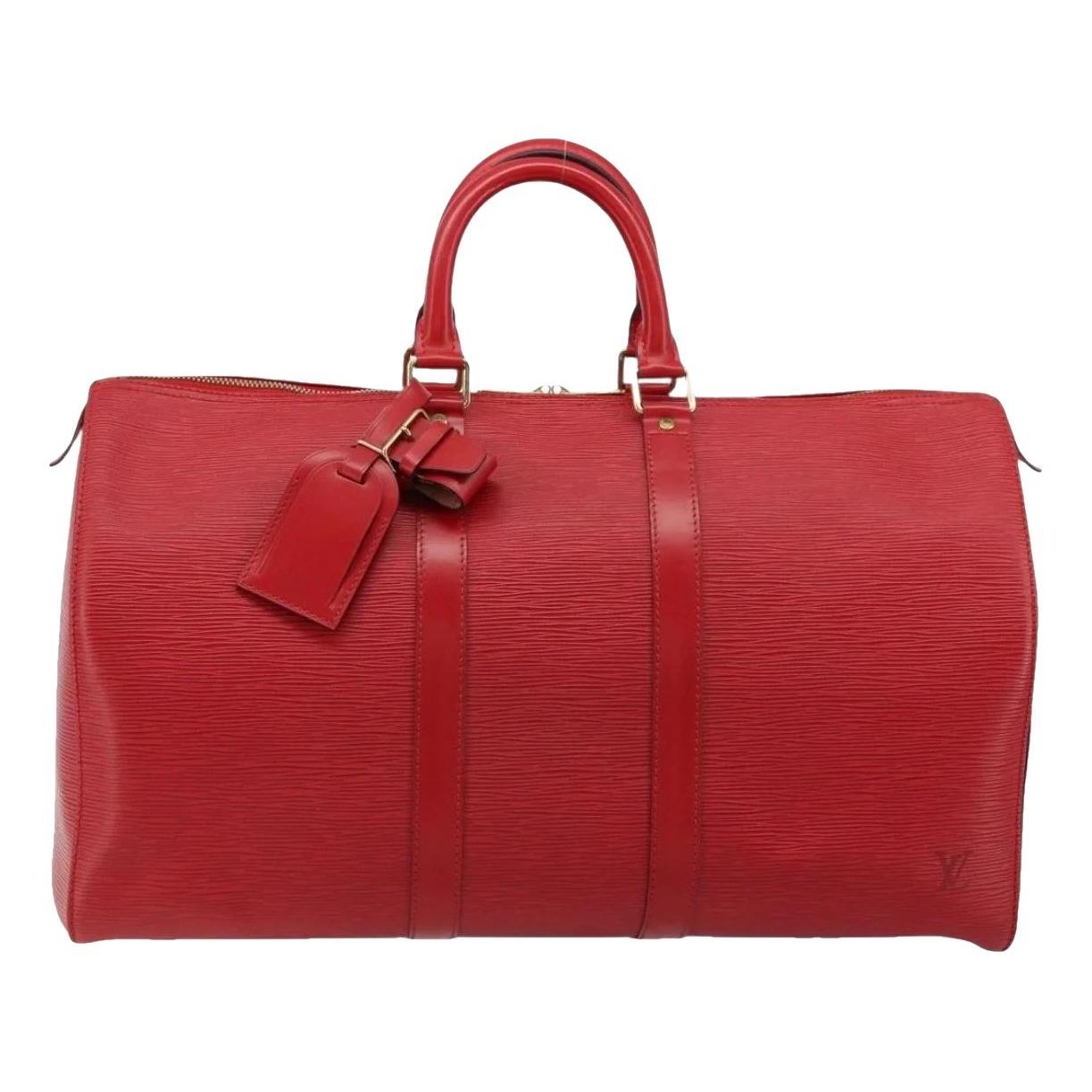 Keepall leather 24h bag