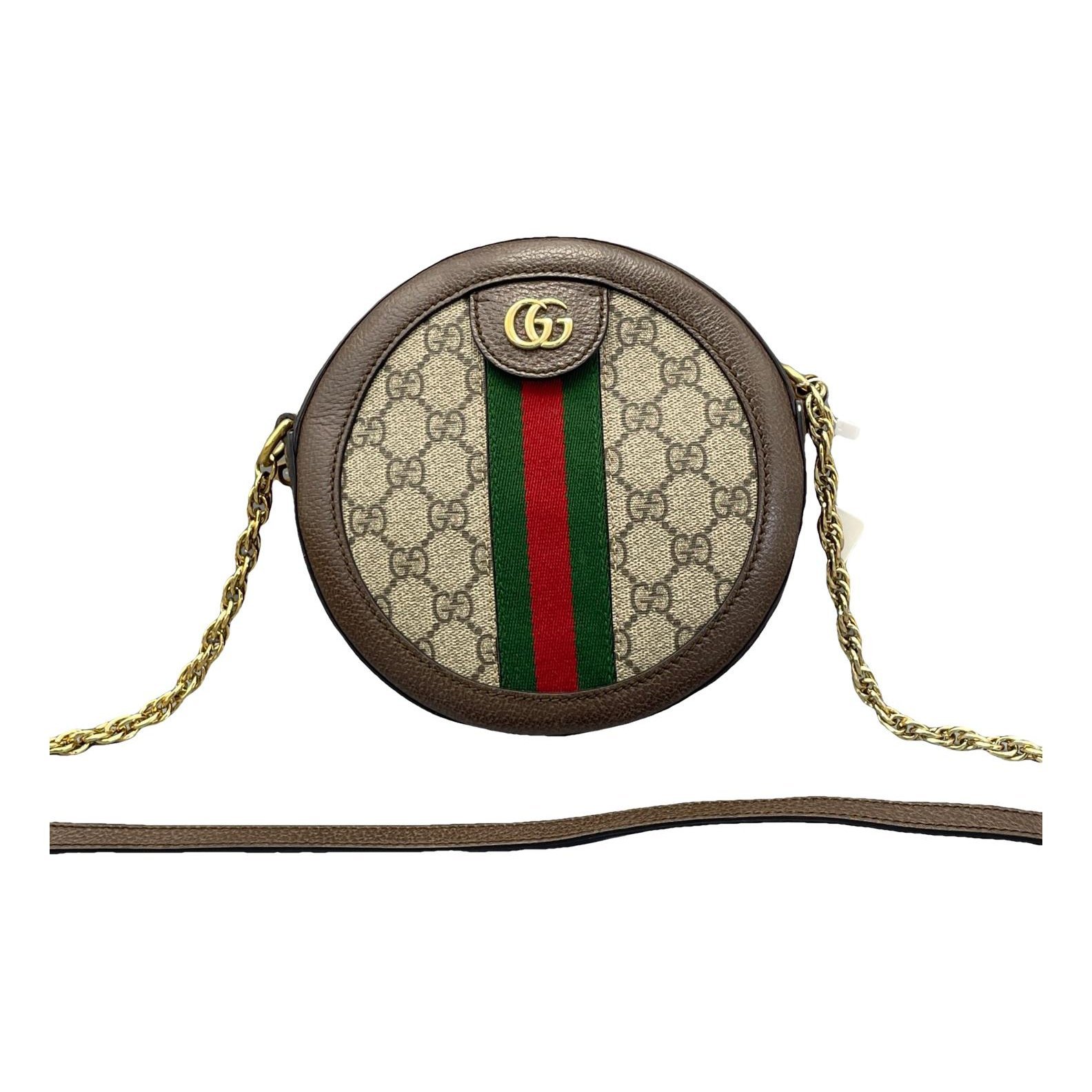 Ophidia Round cloth crossbody bag