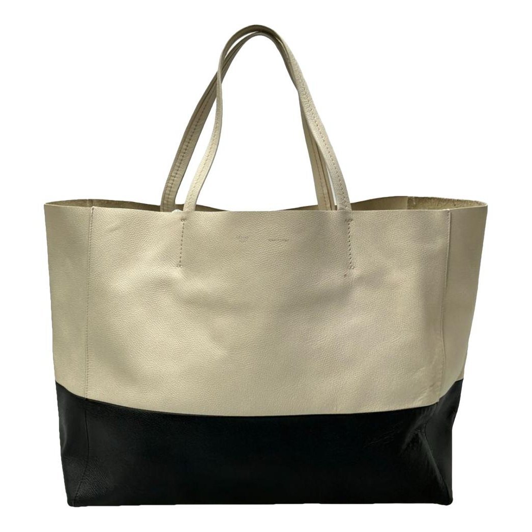 Cabas leather tote