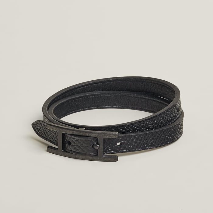 Noir Behapi Double Tour Bracelet