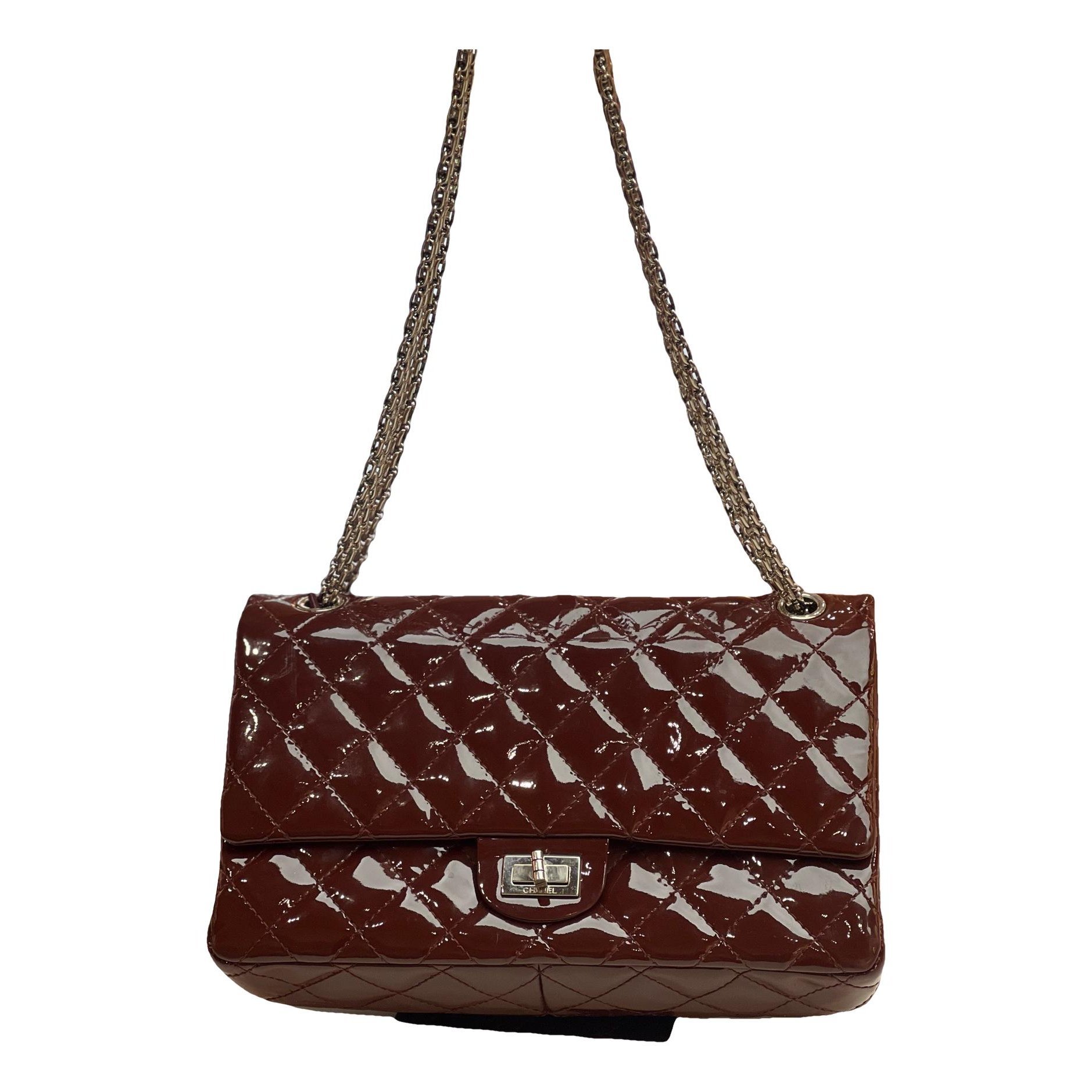2.55 patent leather handbag