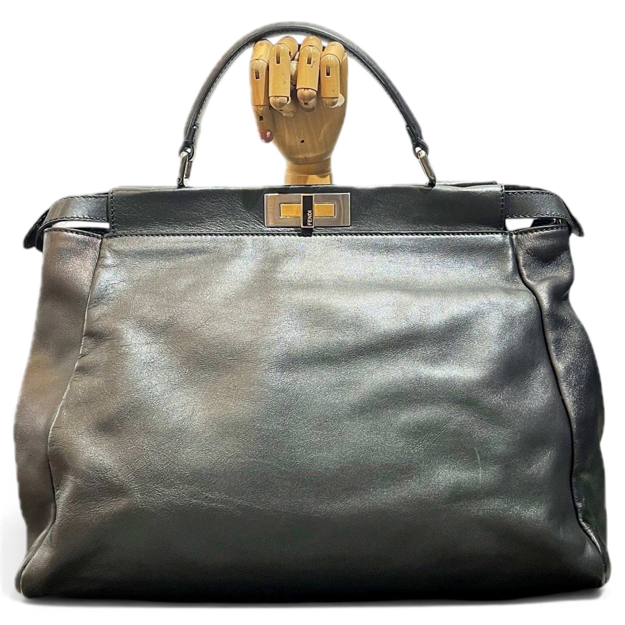 Peekaboo leather handbag
