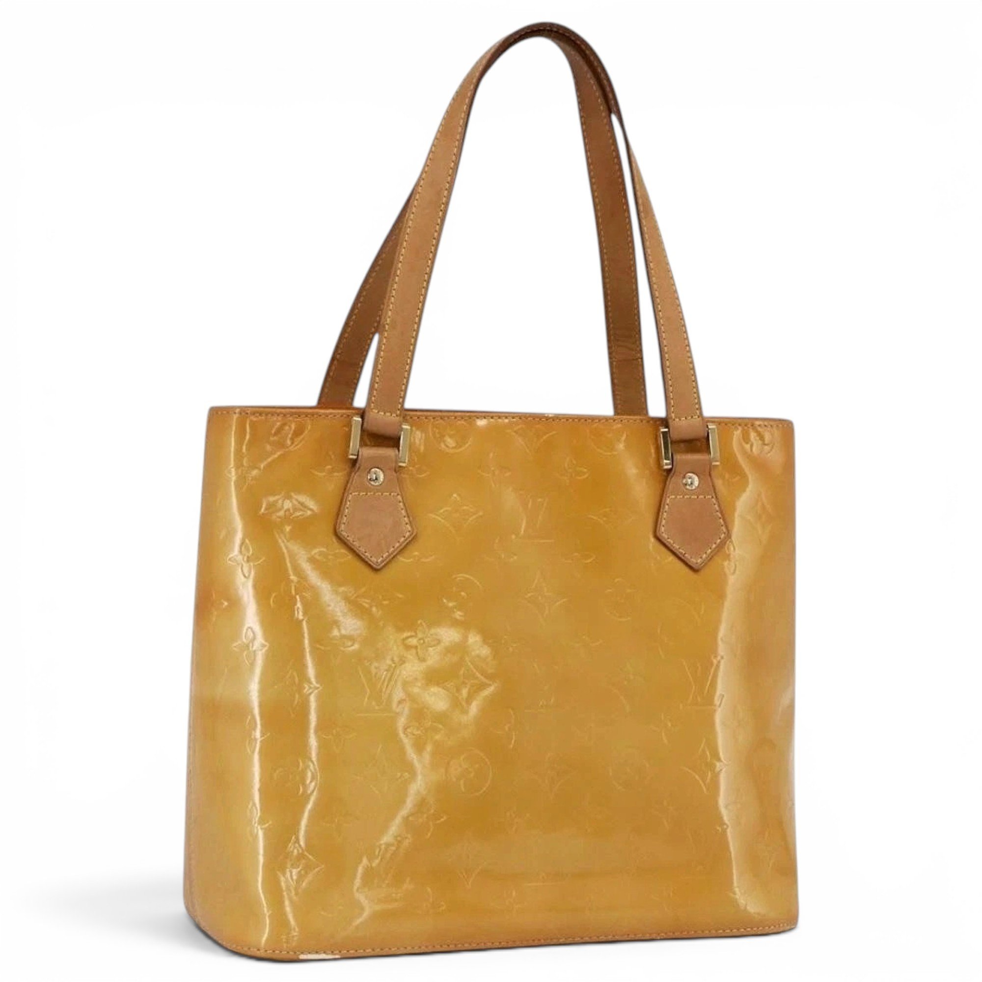 Patent leather handbag