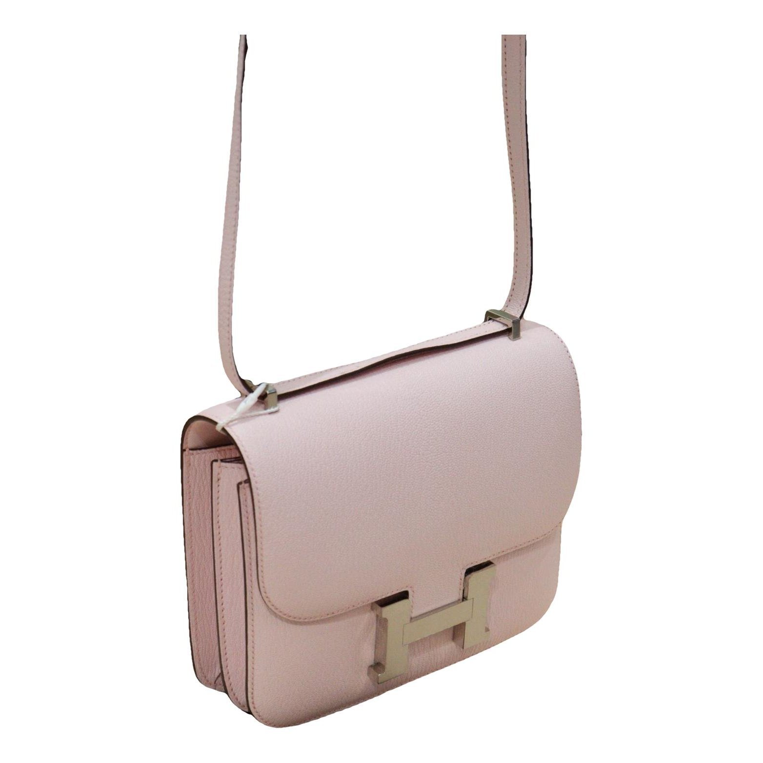 Hermes Constance Handbag Pink