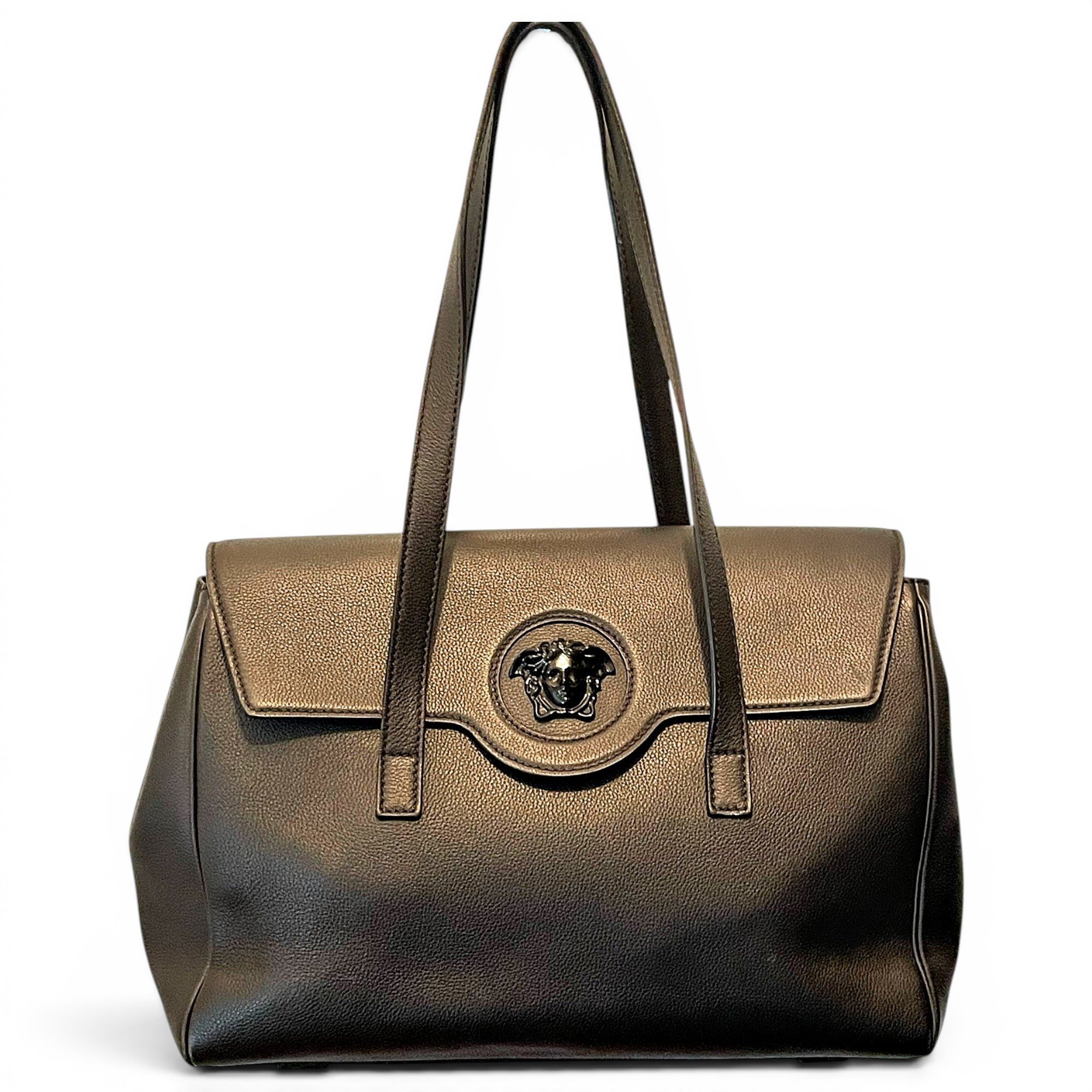 La Medusa leather handbag