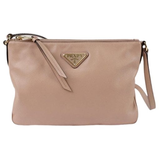 Leather clutch bag