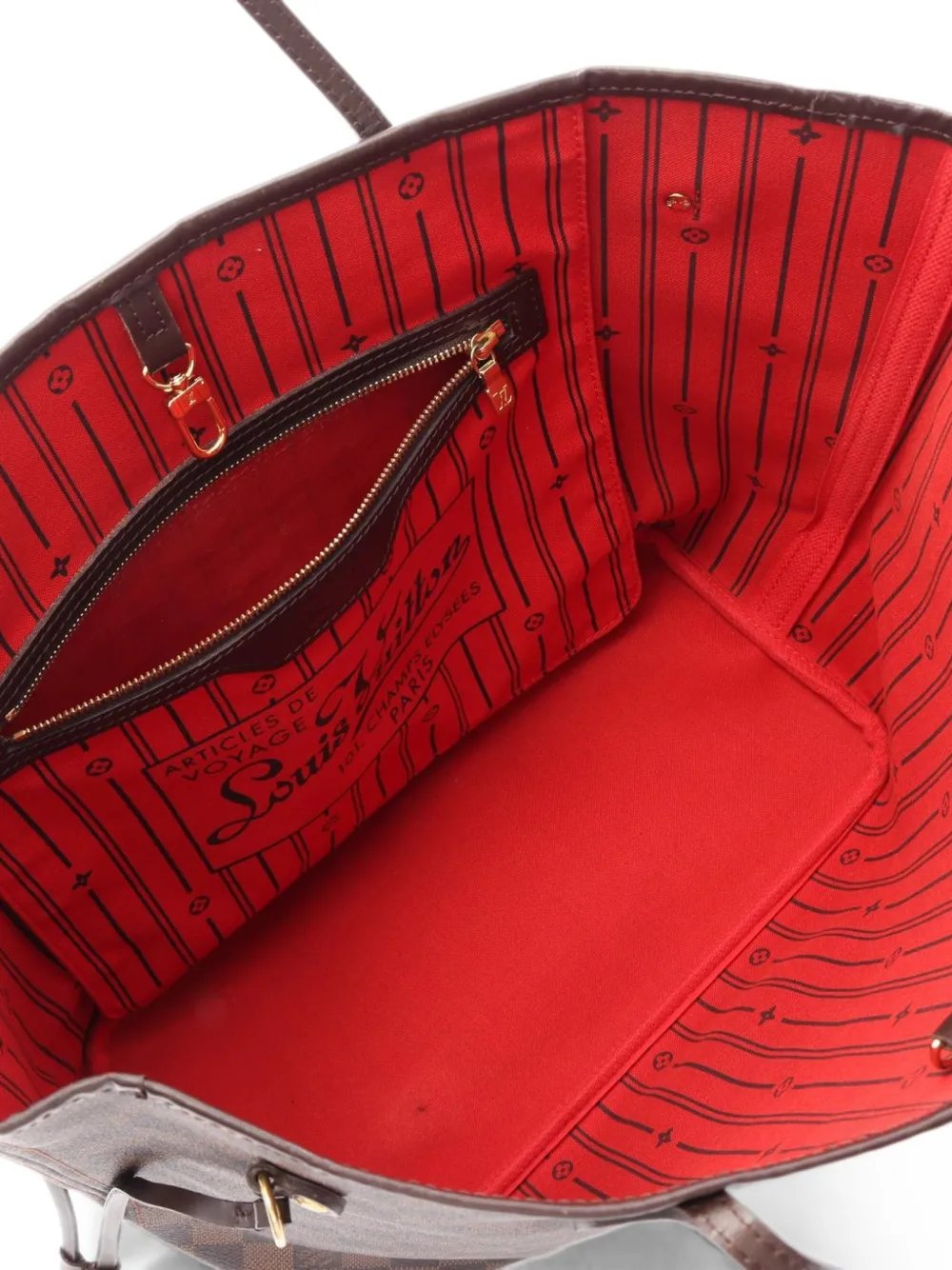 Louis Vuitton 2008 MM Neverfull Damier-Ebene tote bag