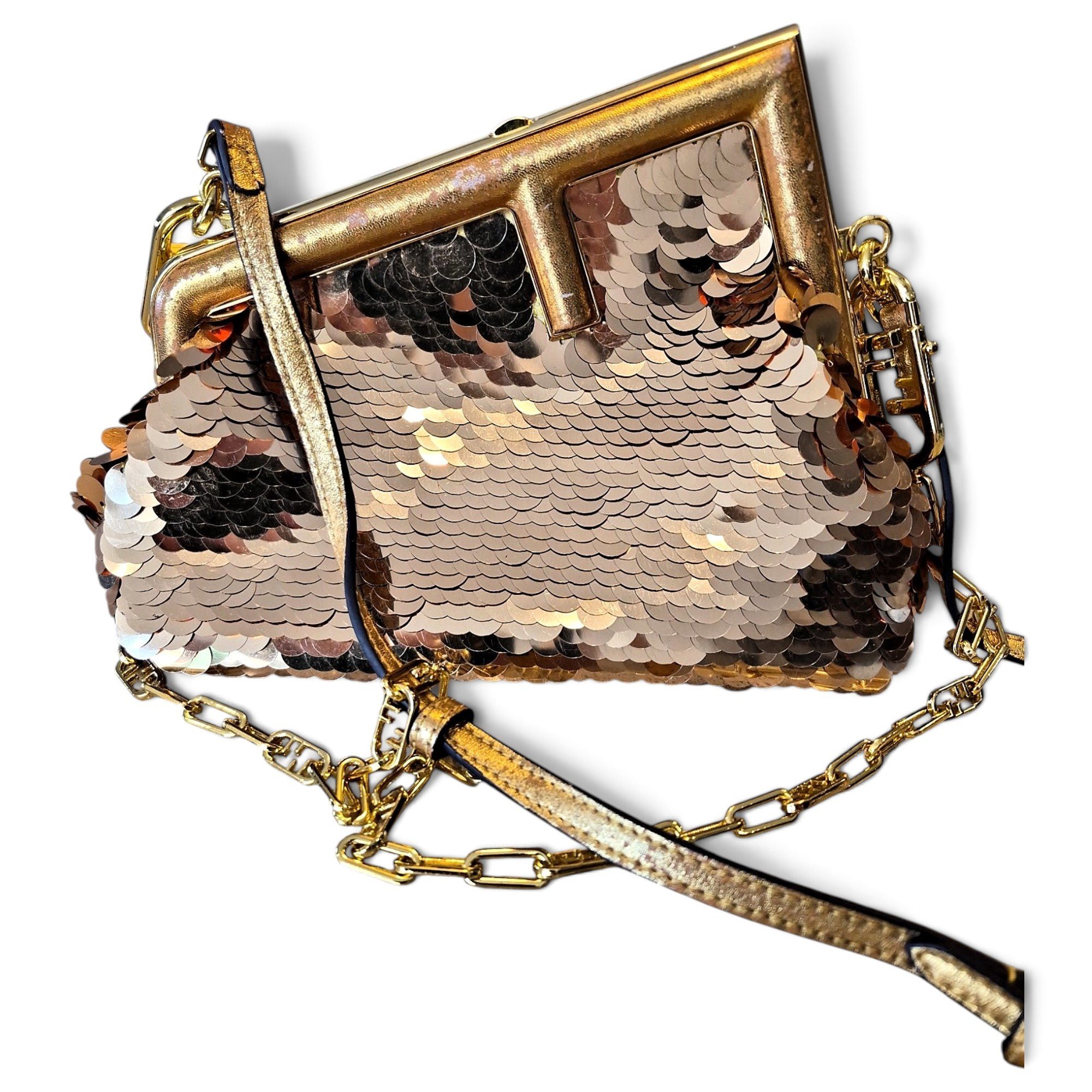 Fendi First glitter handbag