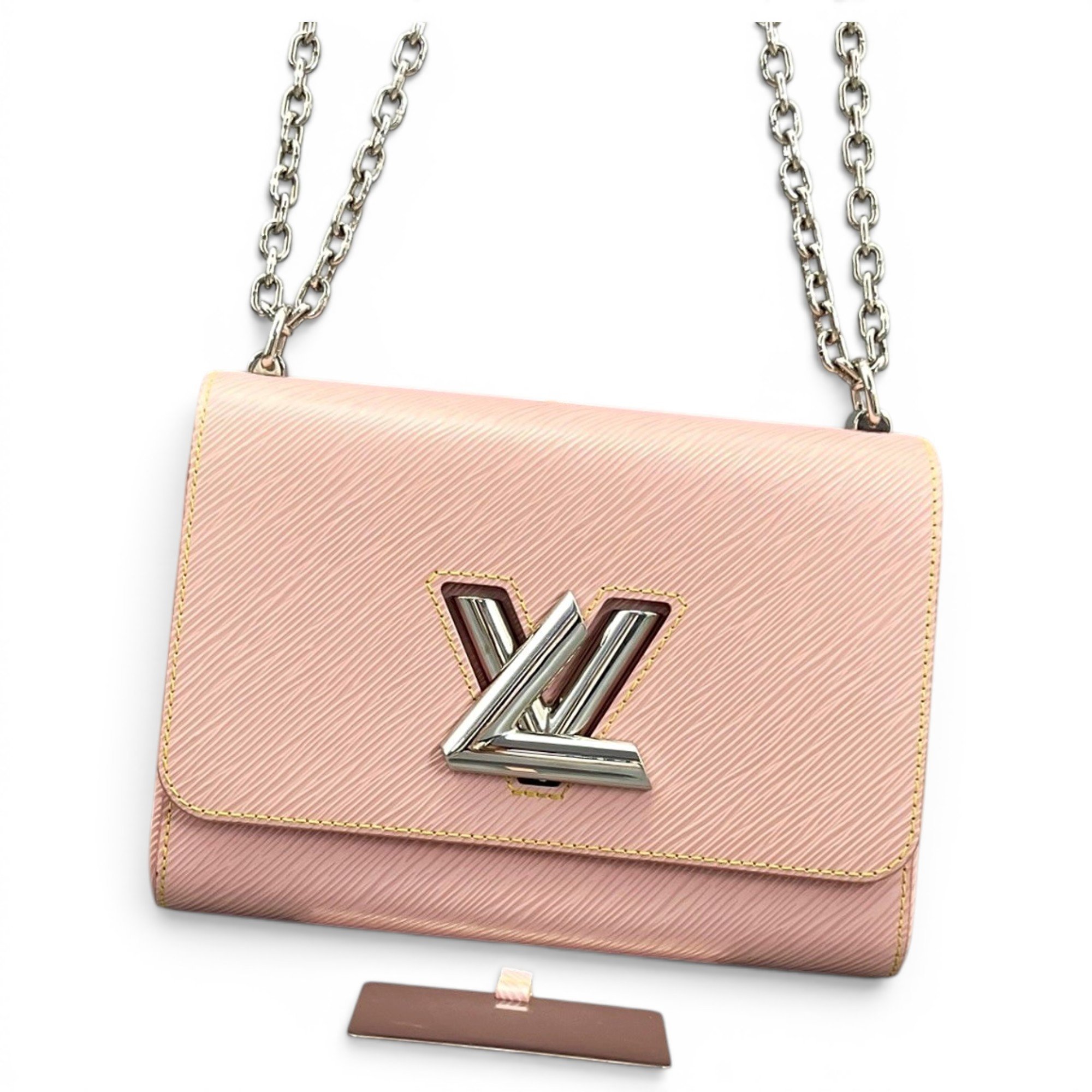 Twist leather handbag