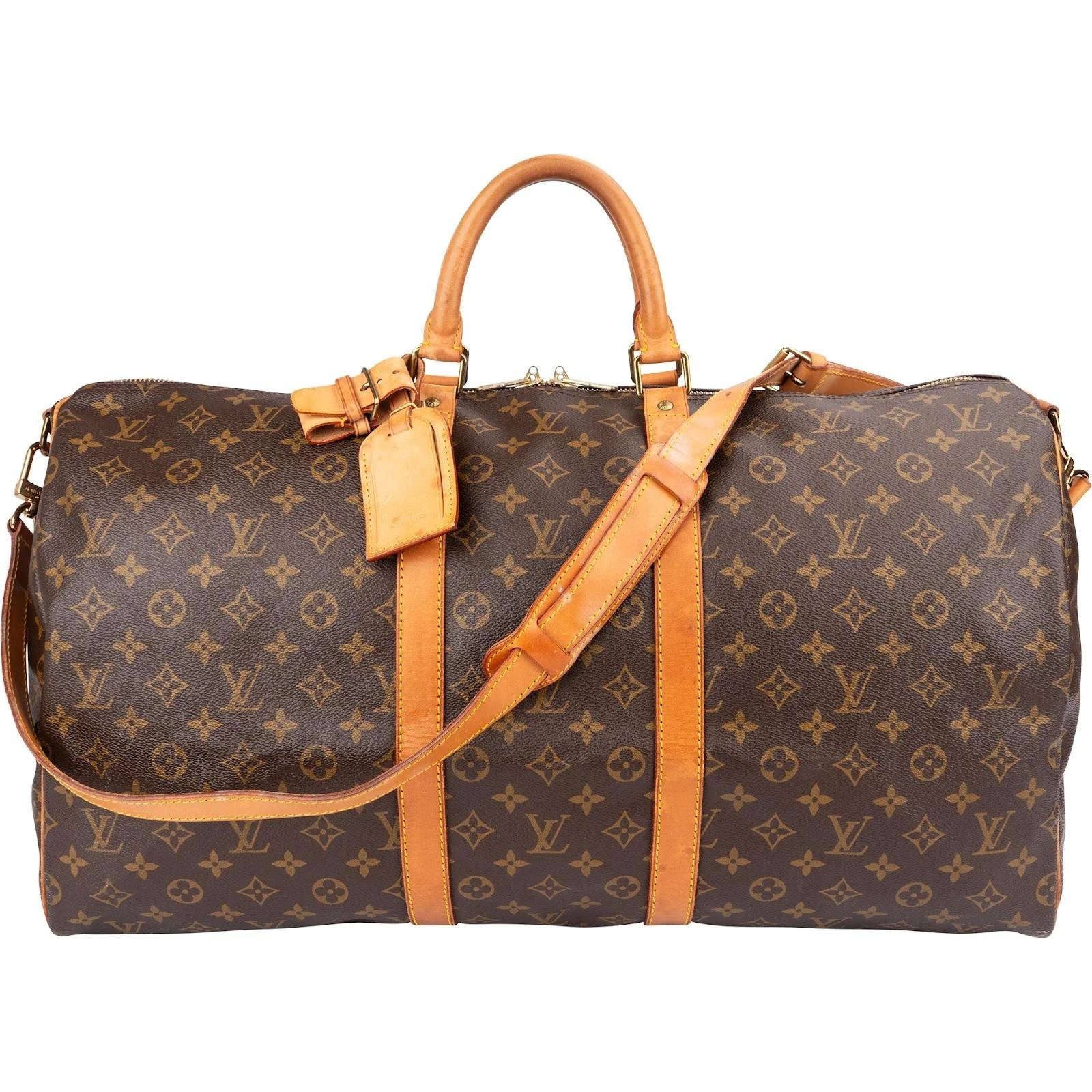 Keepall leather travel bag