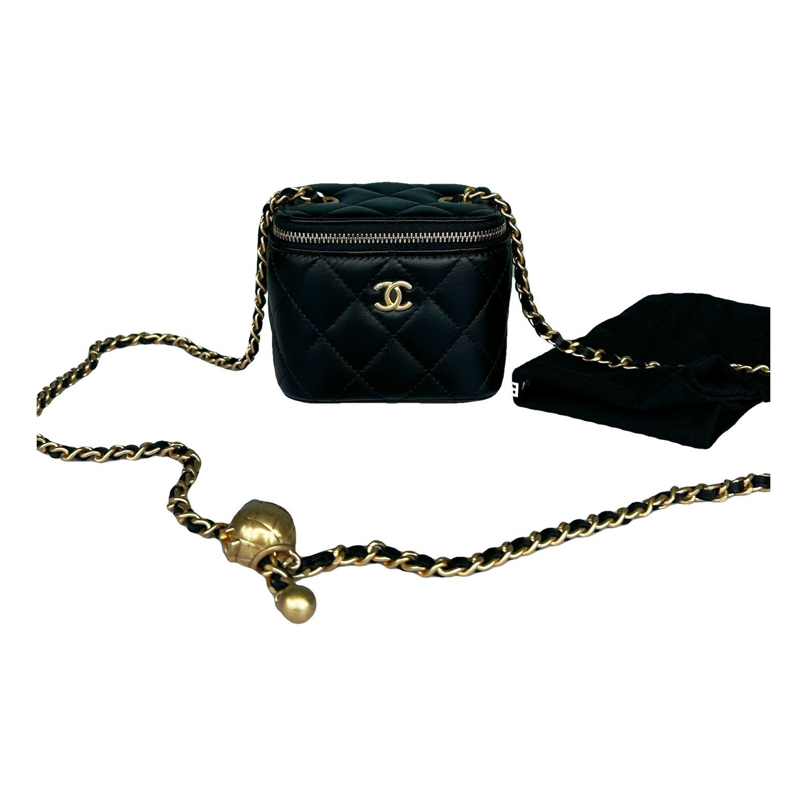 Trendy CC Vanity leather handbag