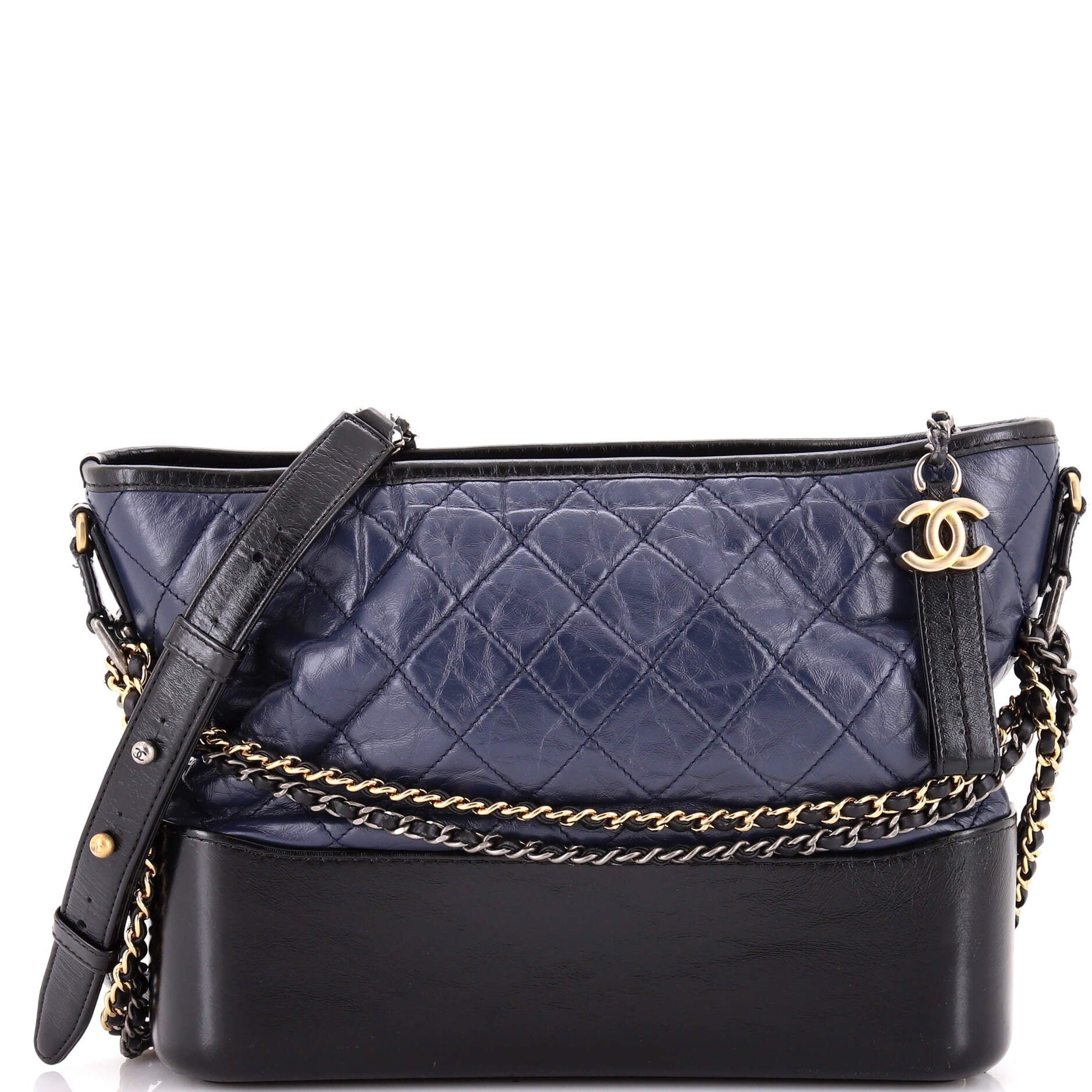 Gabrielle Hobo Quilted Aged Calfskin Medium