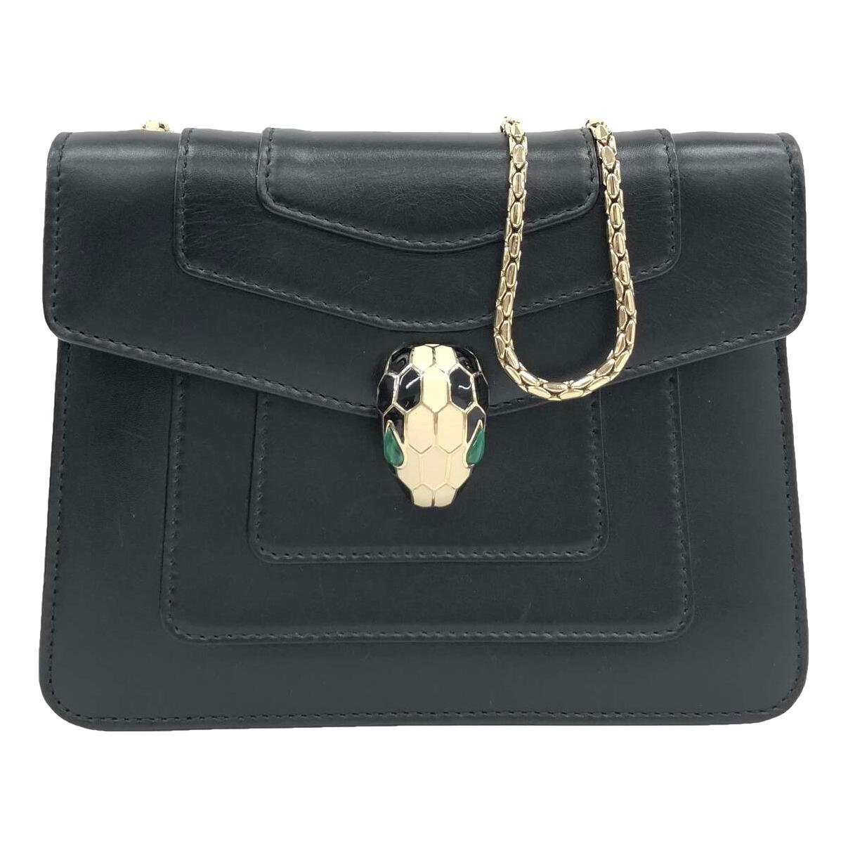 Serpenti leather handbag