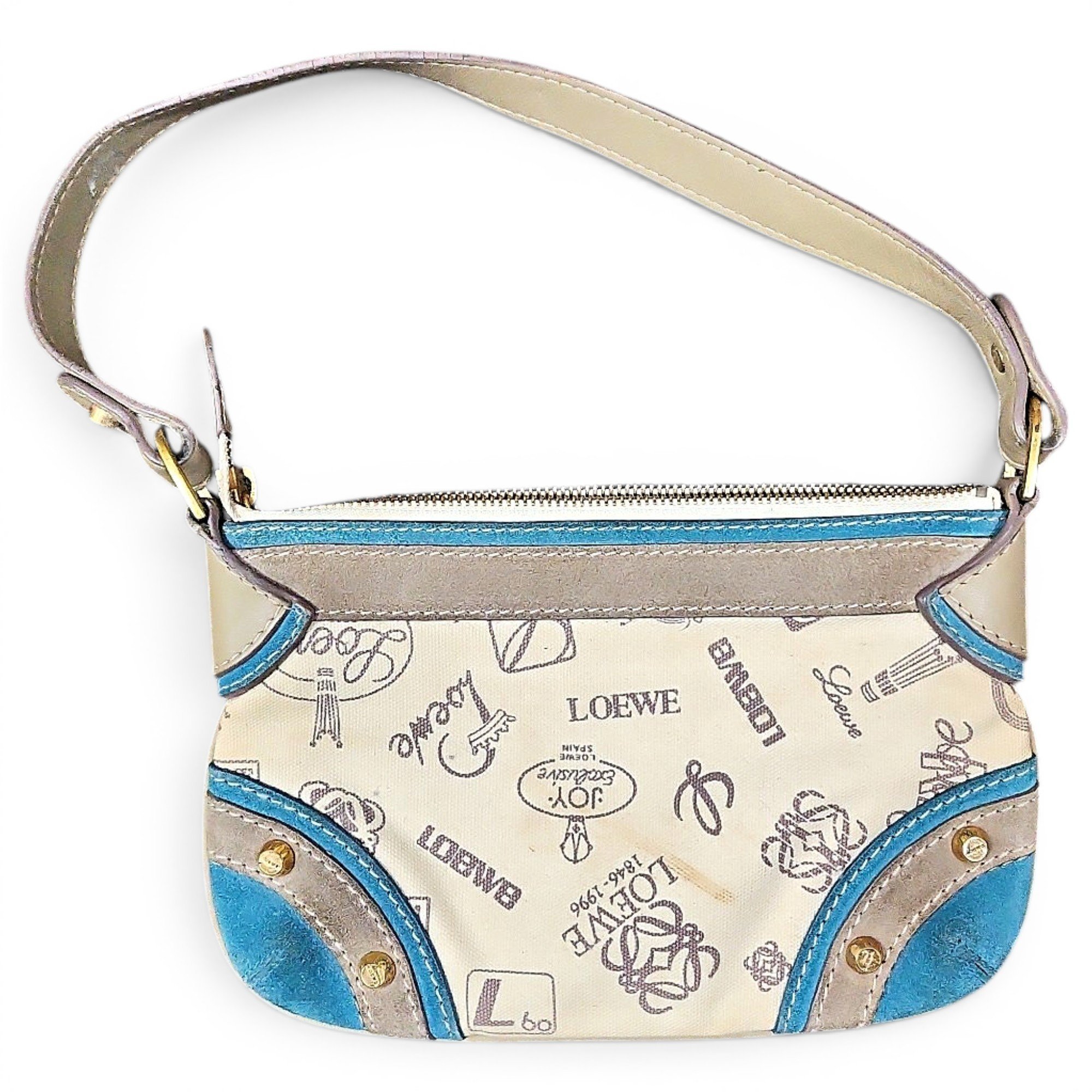 Loewe Bracelet Pouch linen mini bag