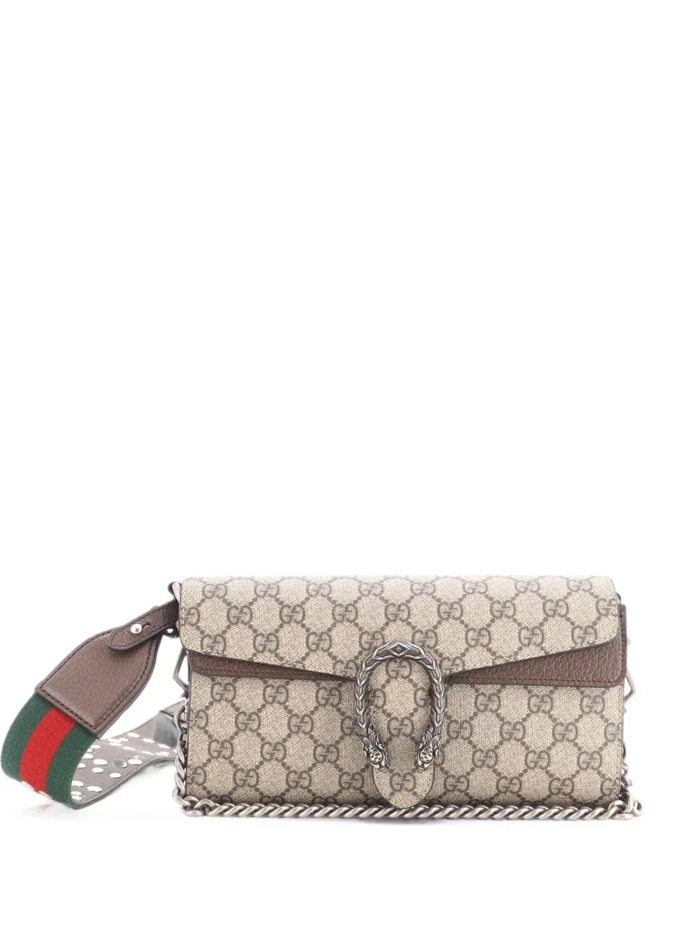 Dionysus East-West Flap Bag GG Coated Canvas Small shoulder bag