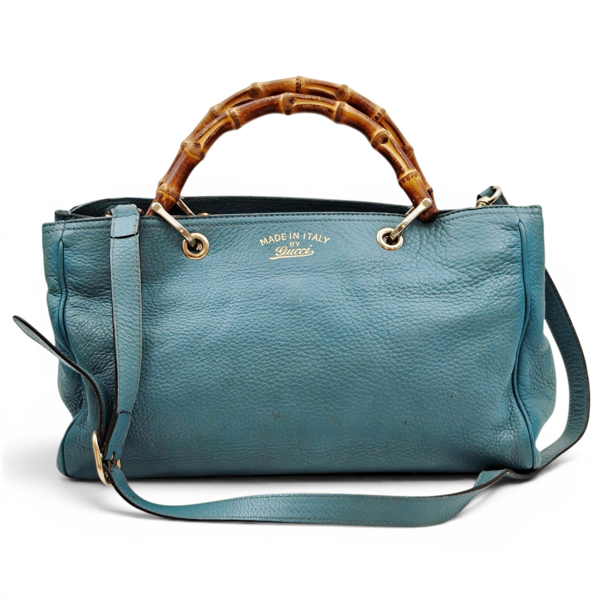 Bamboo leather handbag