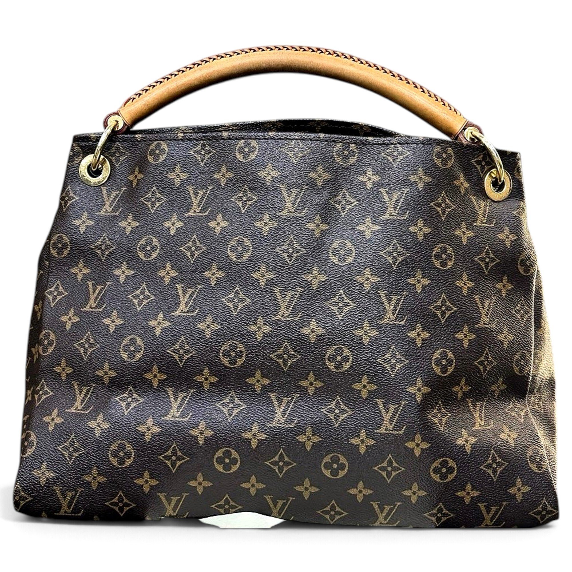 Artsy leather handbag