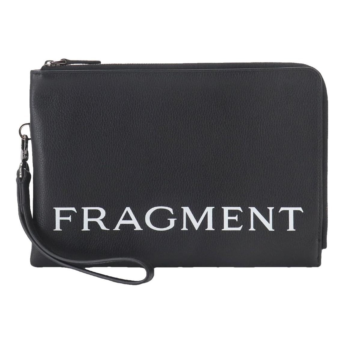 Leather clutch bag