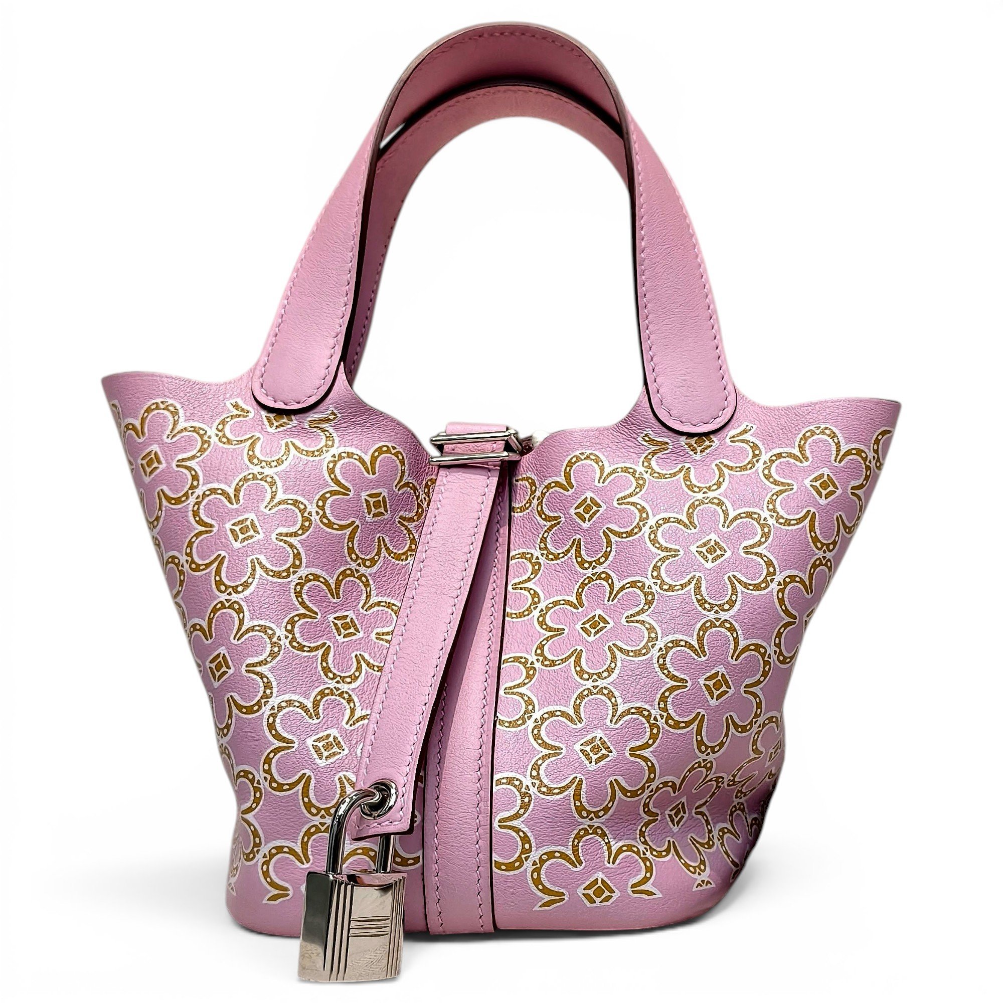 Picotin leather handbag