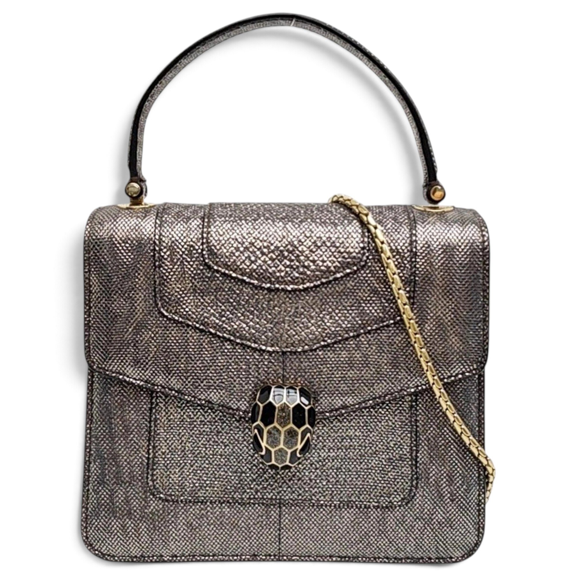 Exotic leathers handbag