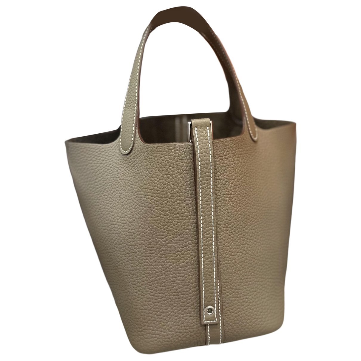 Picotin leather handbag