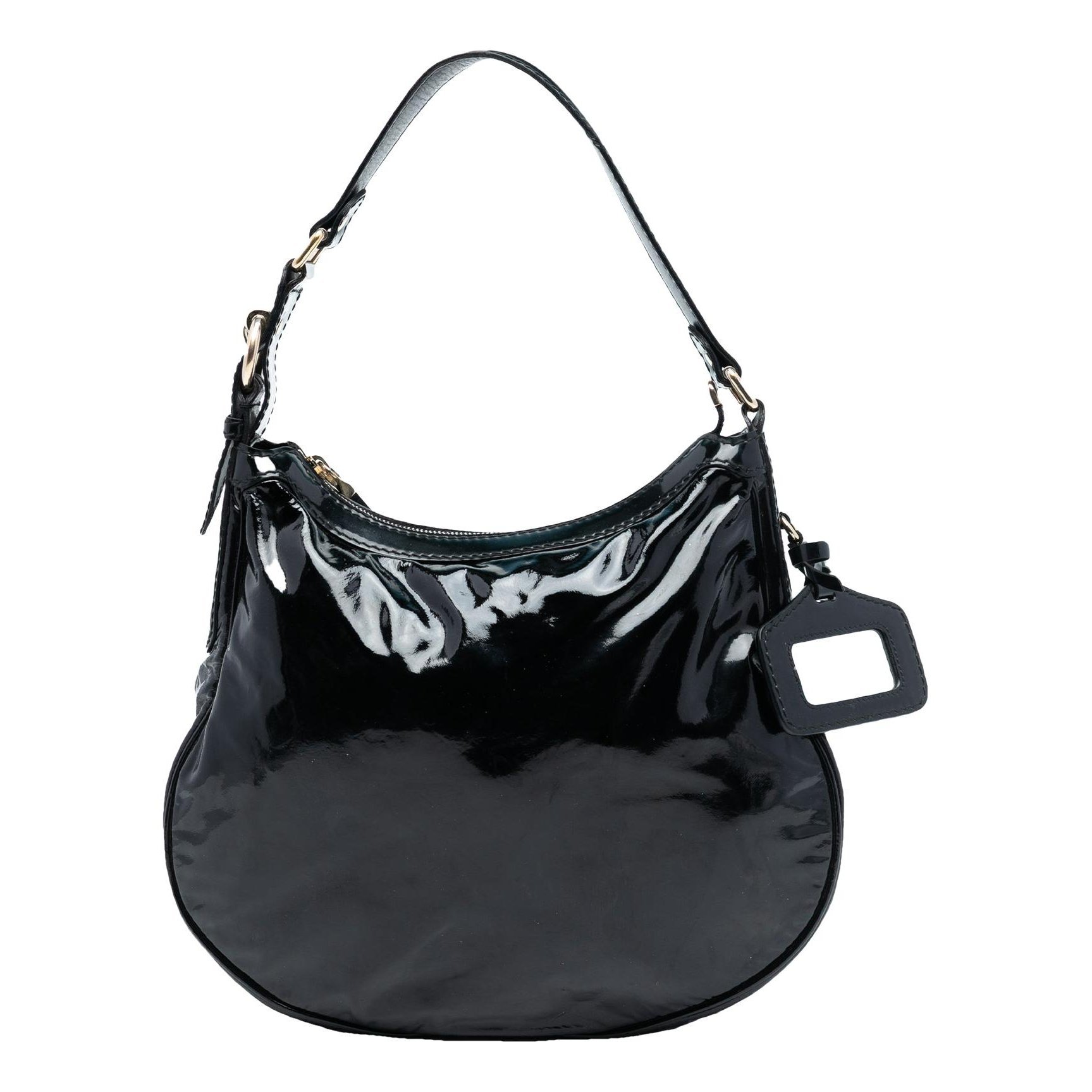 Patent leather handbag