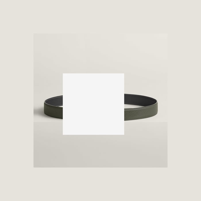 H Twist Belt Buckle & Reversible Leather Strap 32 MM