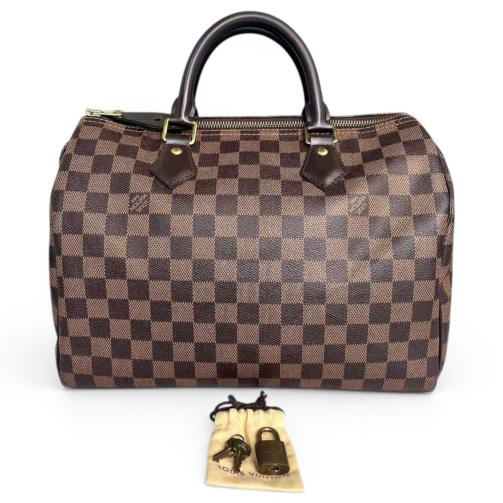 Speedy leather handbag