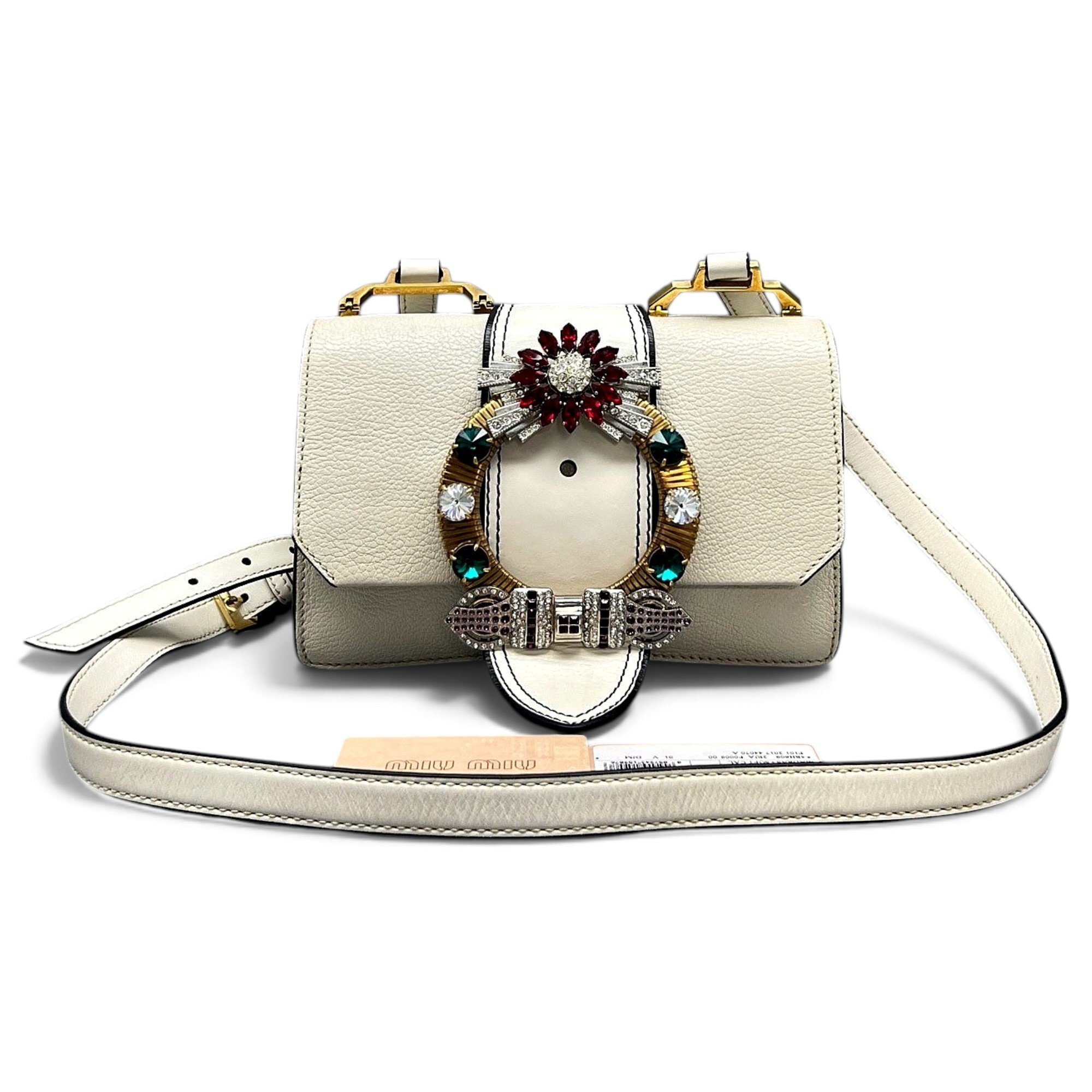 Miu Lady leather handbag