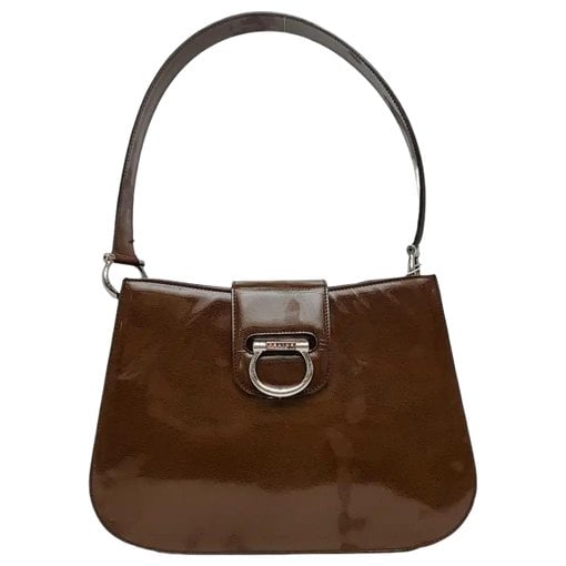 Patent leather handbag