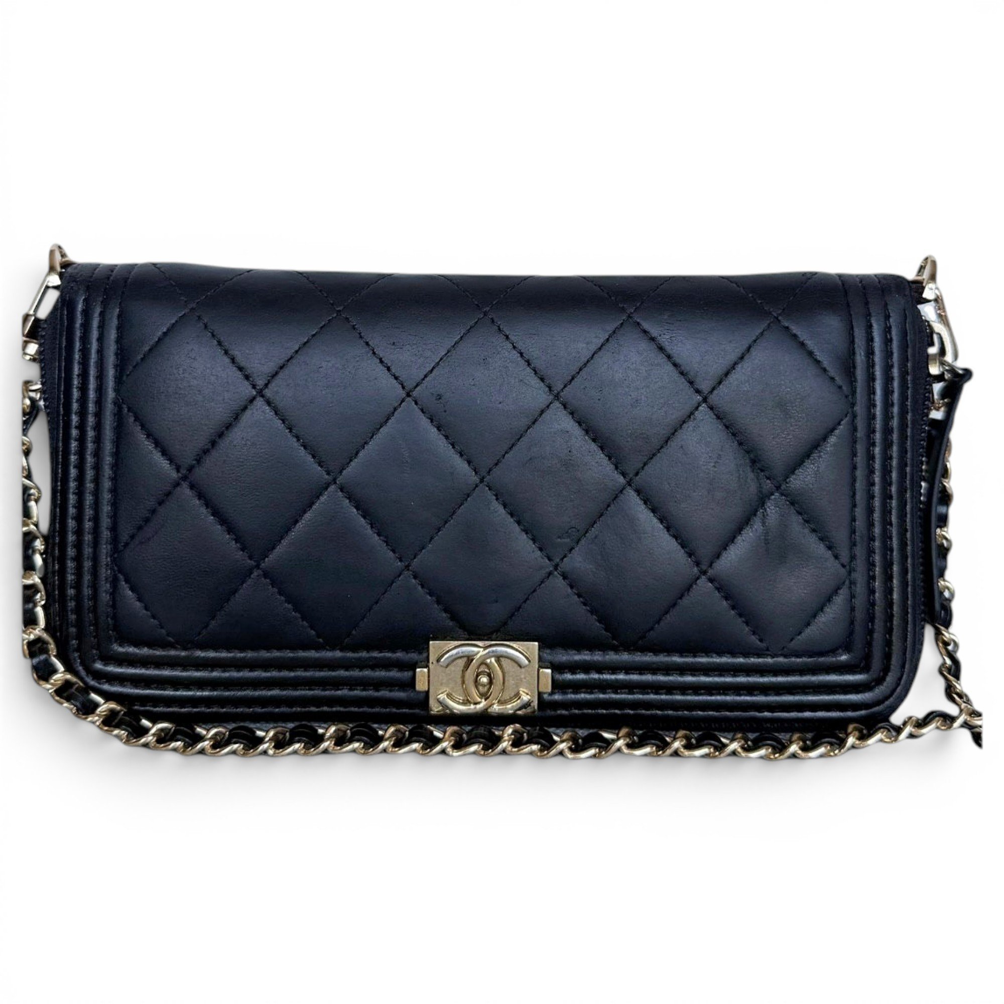 Wallet On Chain Timeless/Classique leather crossbody bag