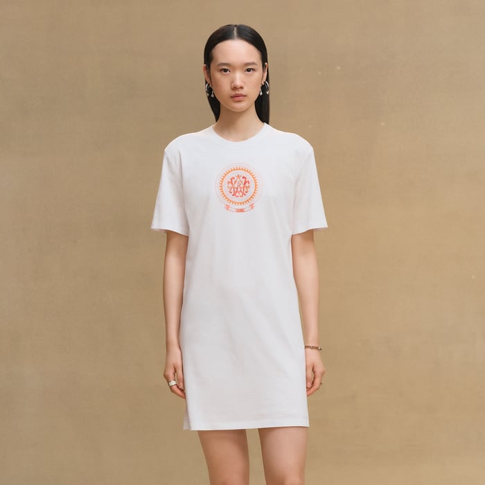 Blanc "Mors a Jouets" T-shirt Dress