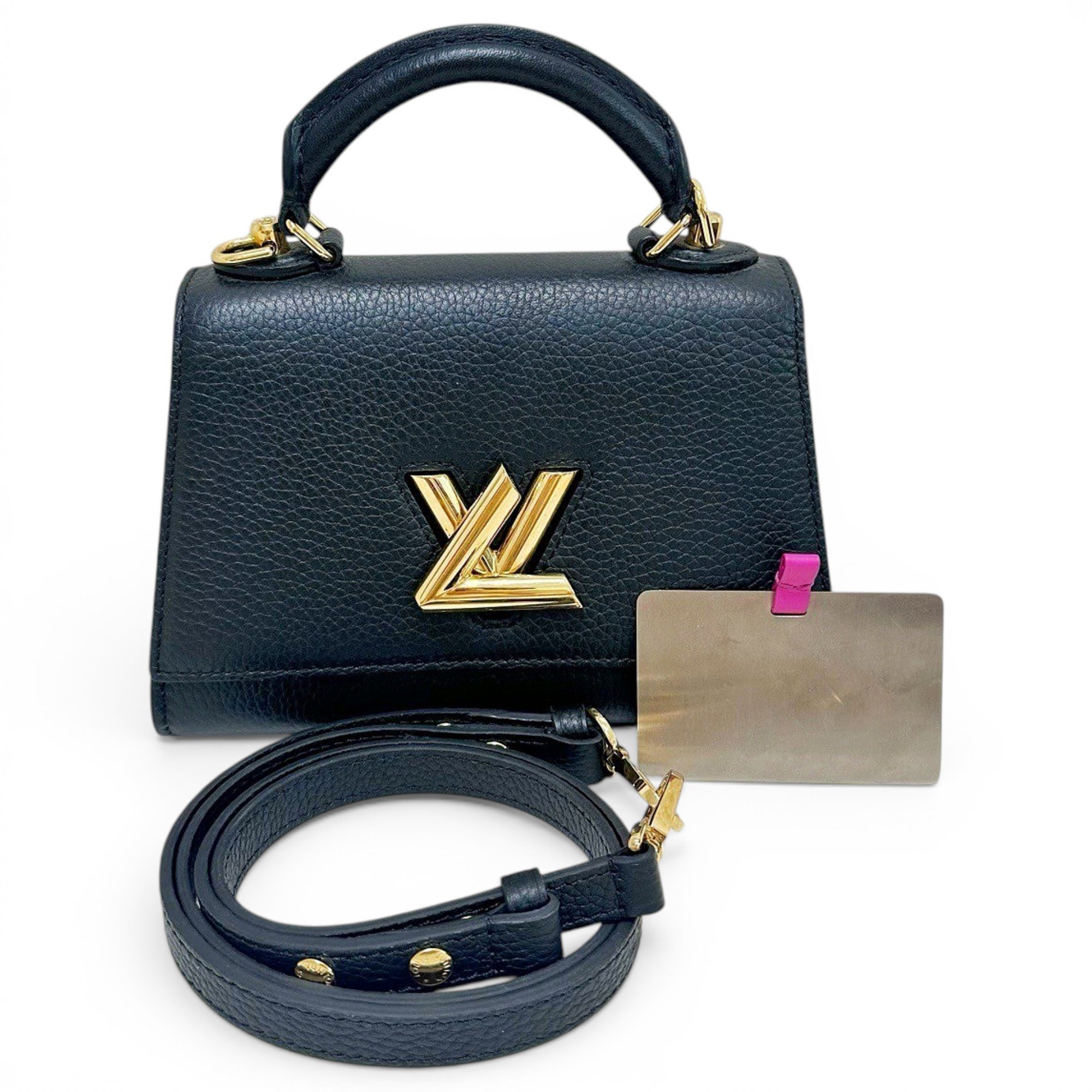 Twist One Handle leather handbag