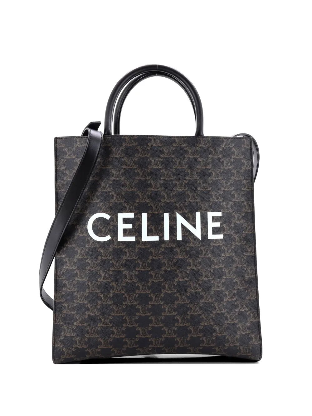 Vertical Cabas Triomphe Coated Canvas Medium tote bag